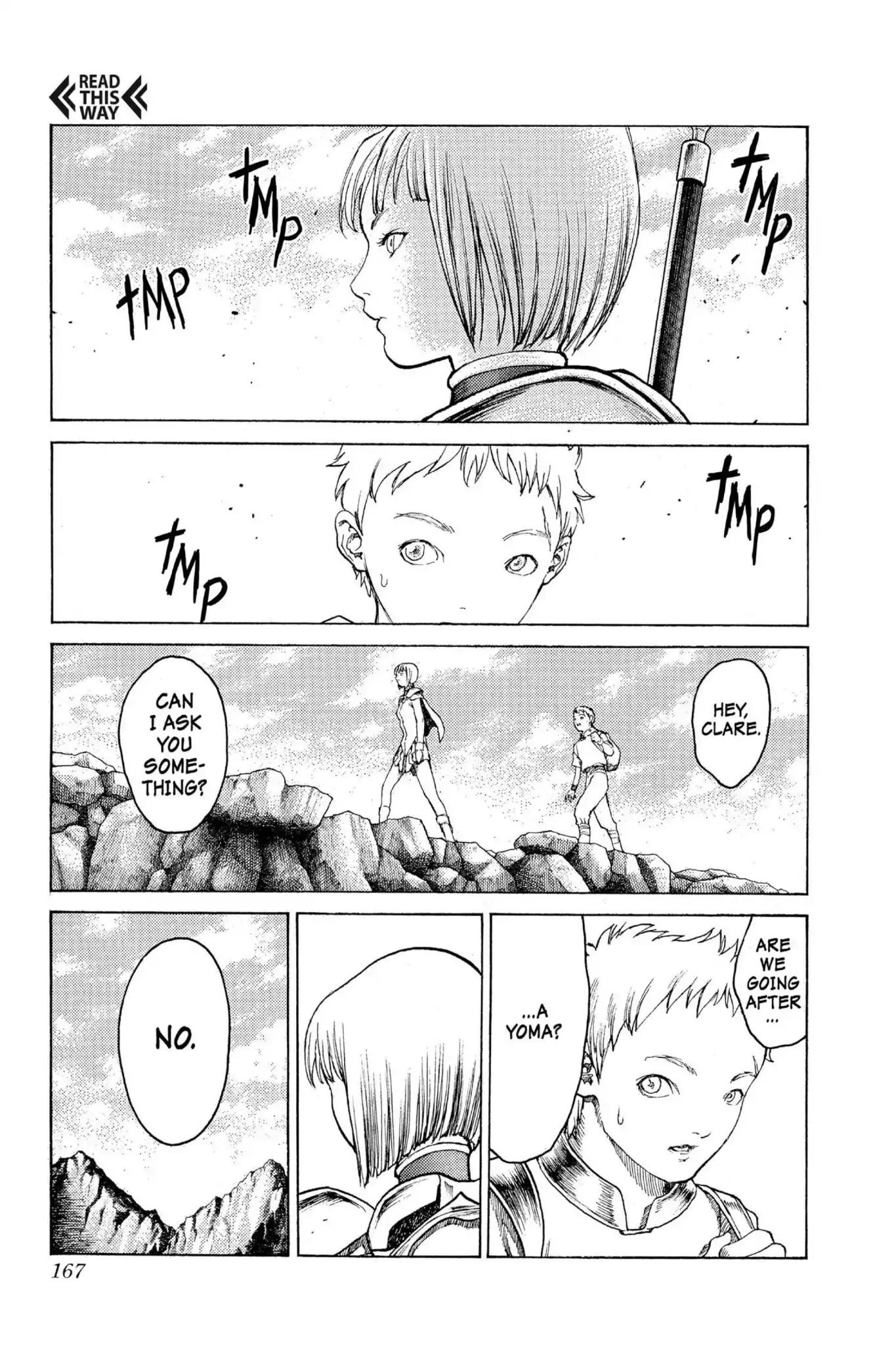 Claymore Chapter 4 page 18 - Chapter 4: Vol.1 Scene 4: The Black Card
