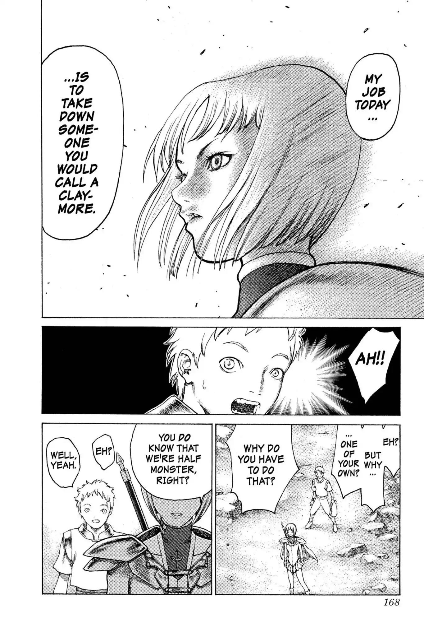 Claymore Chapter 4 page 19 - Chapter 4: Vol.1 Scene 4: The Black Card