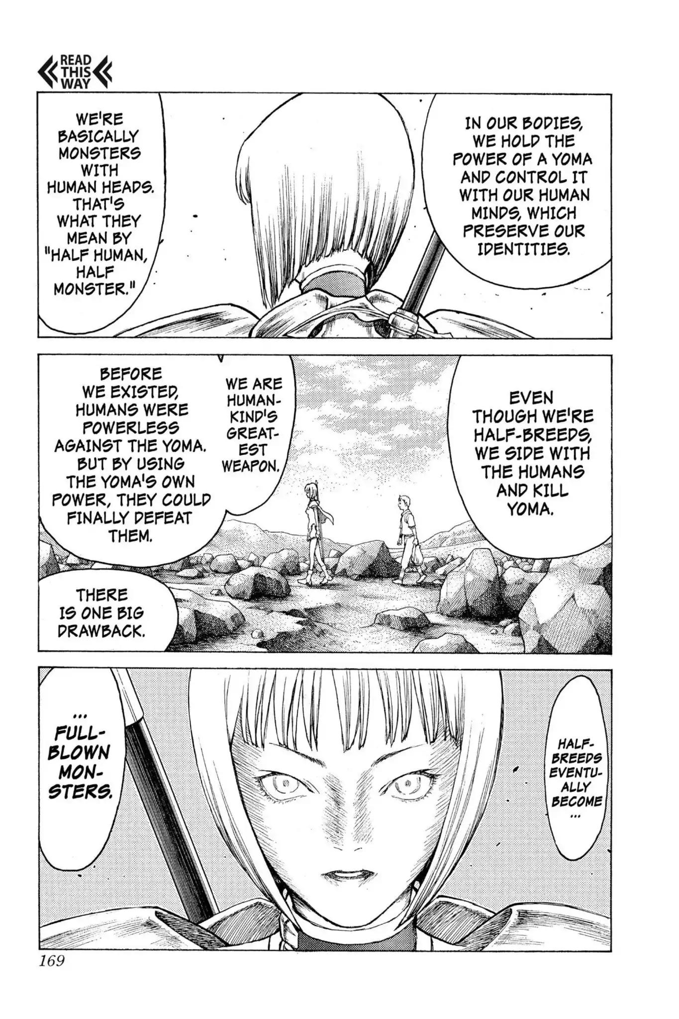 Claymore Chapter 4 page 20 - Chapter 4: Vol.1 Scene 4: The Black Card
