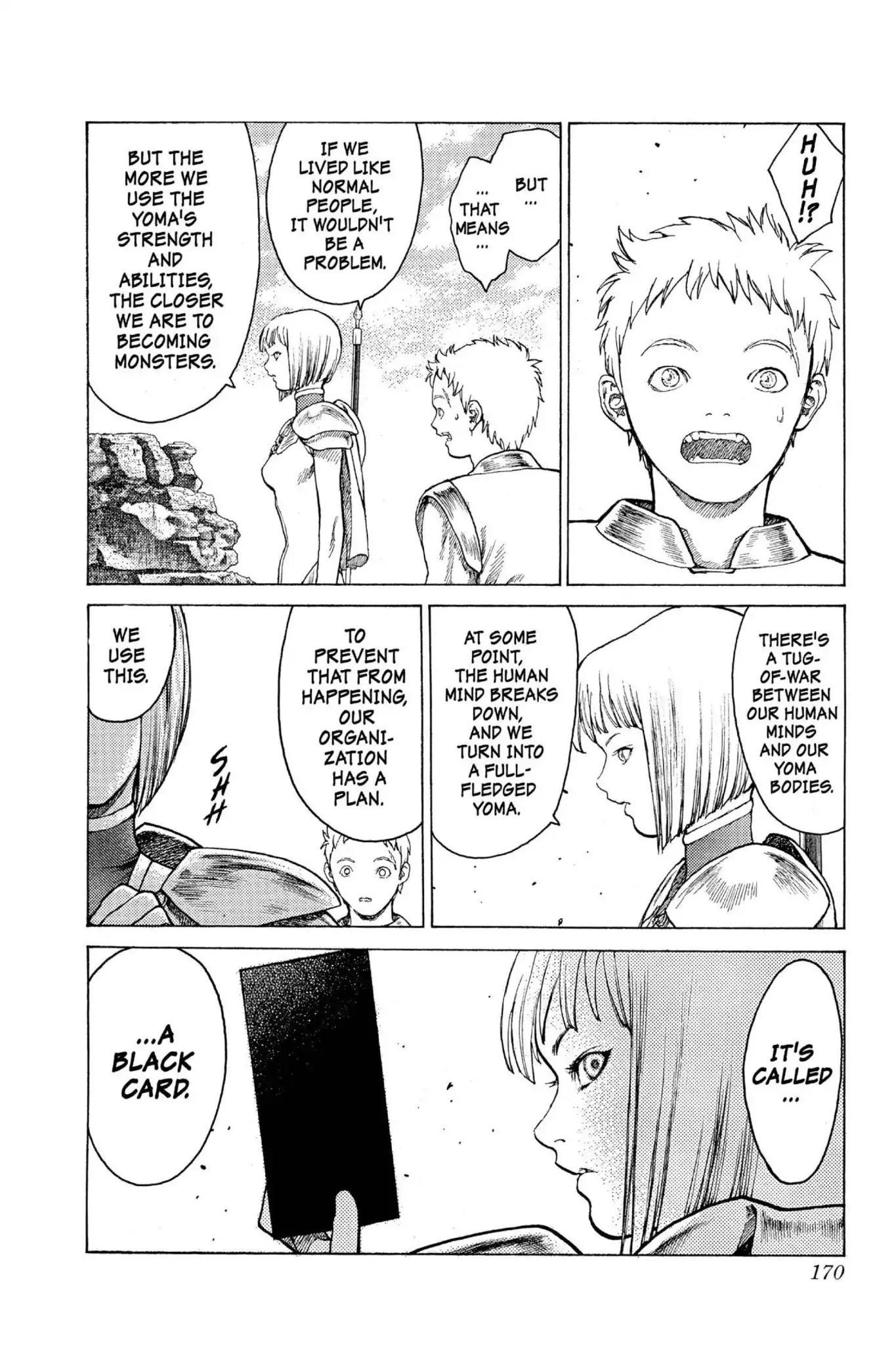 Claymore Chapter 4 page 21 - Chapter 4: Vol.1 Scene 4: The Black Card