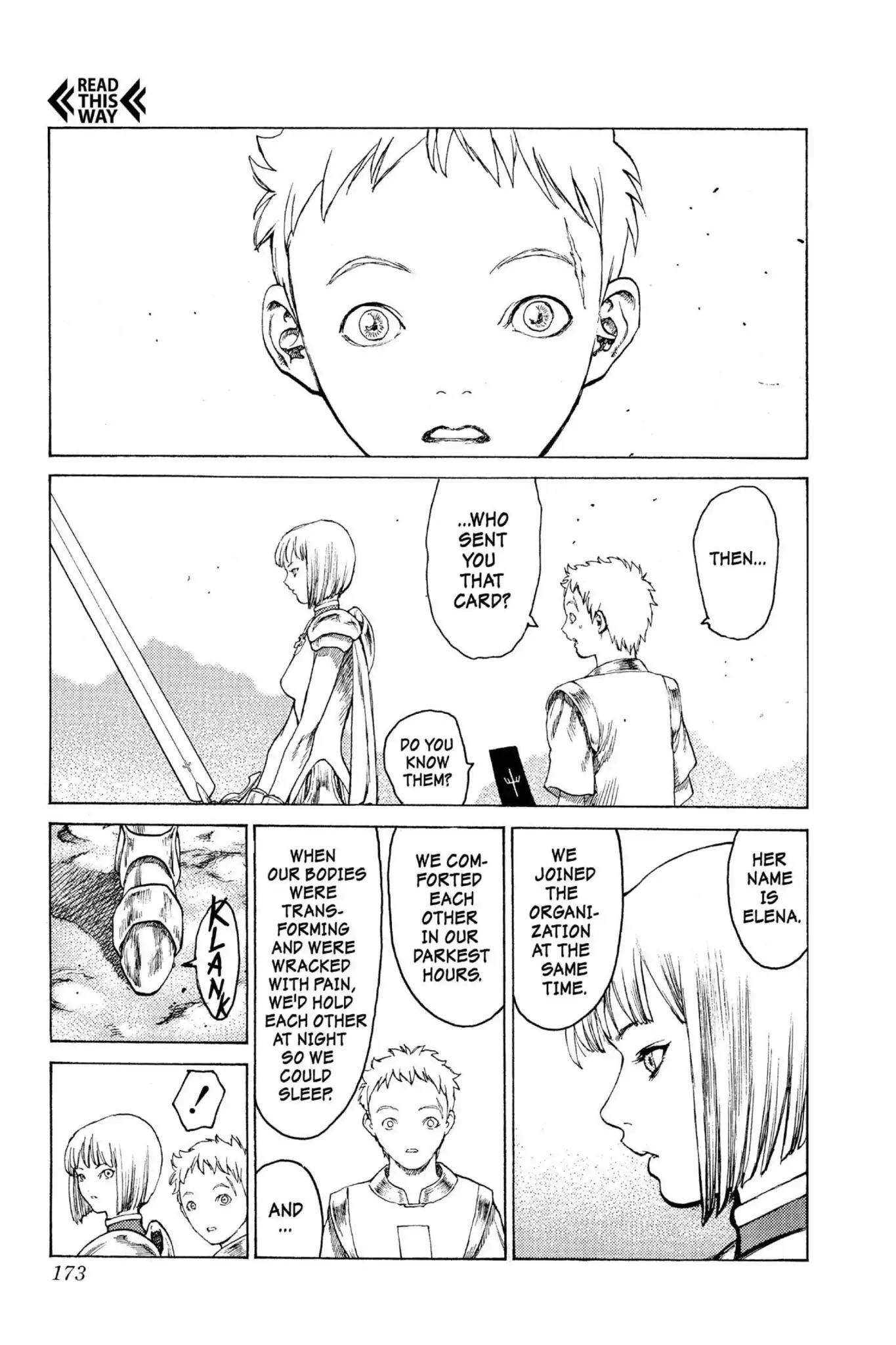 Claymore Chapter 4 page 24 - Chapter 4: Vol.1 Scene 4: The Black Card