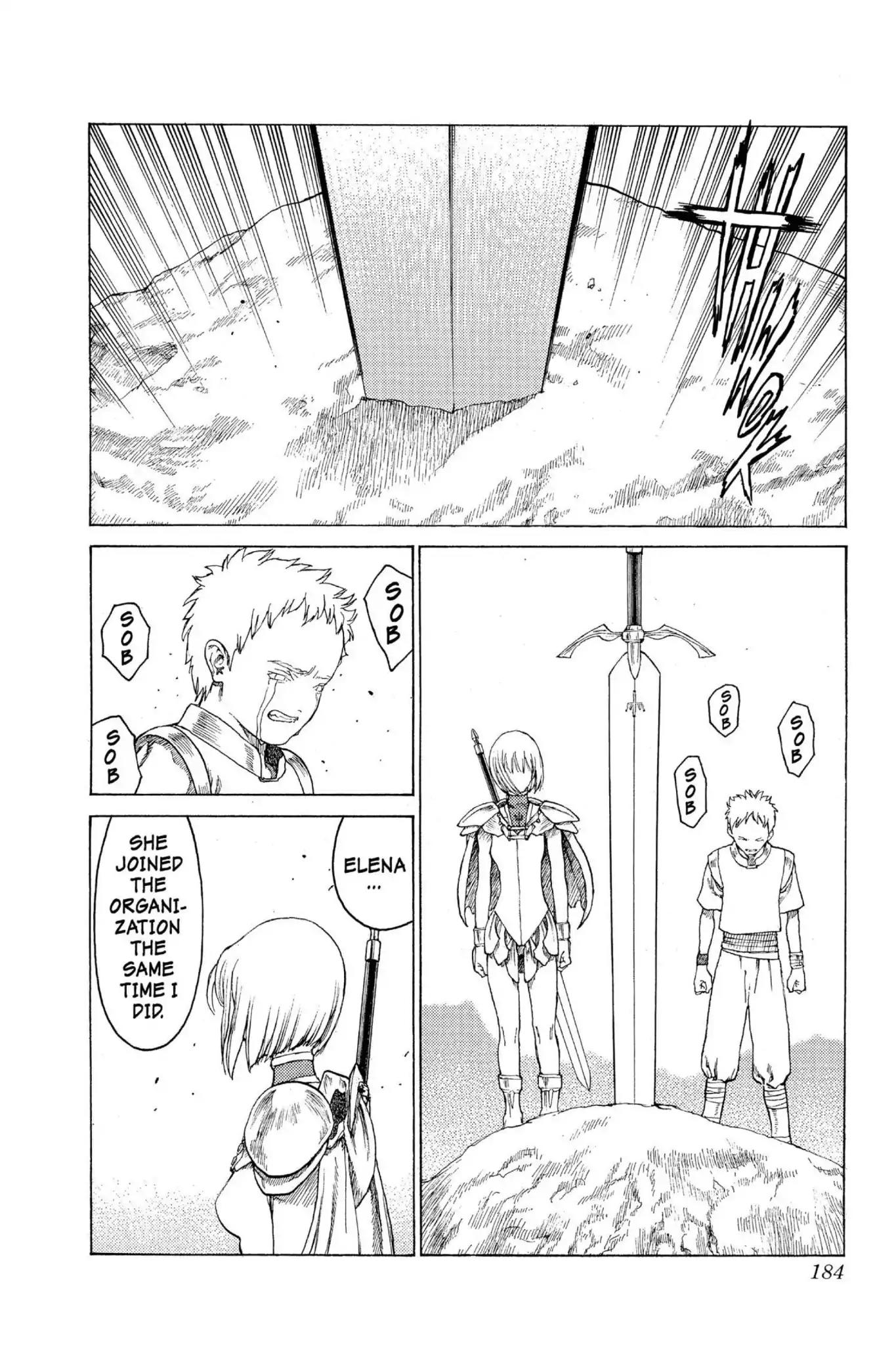 Claymore Chapter 4 page 34 - Chapter 4: Vol.1 Scene 4: The Black Card