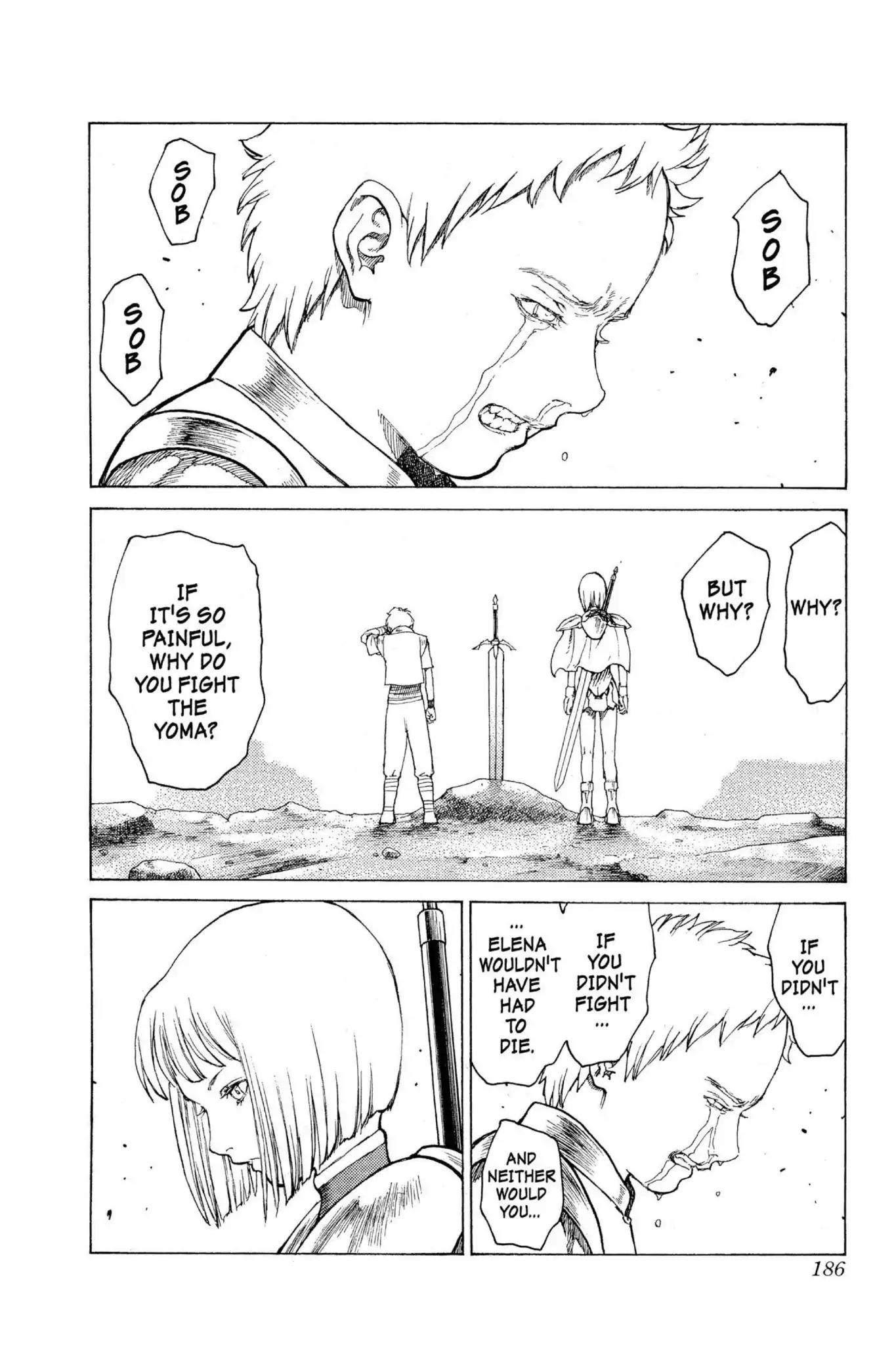 Claymore Chapter 4 page 36 - Chapter 4: Vol.1 Scene 4: The Black Card