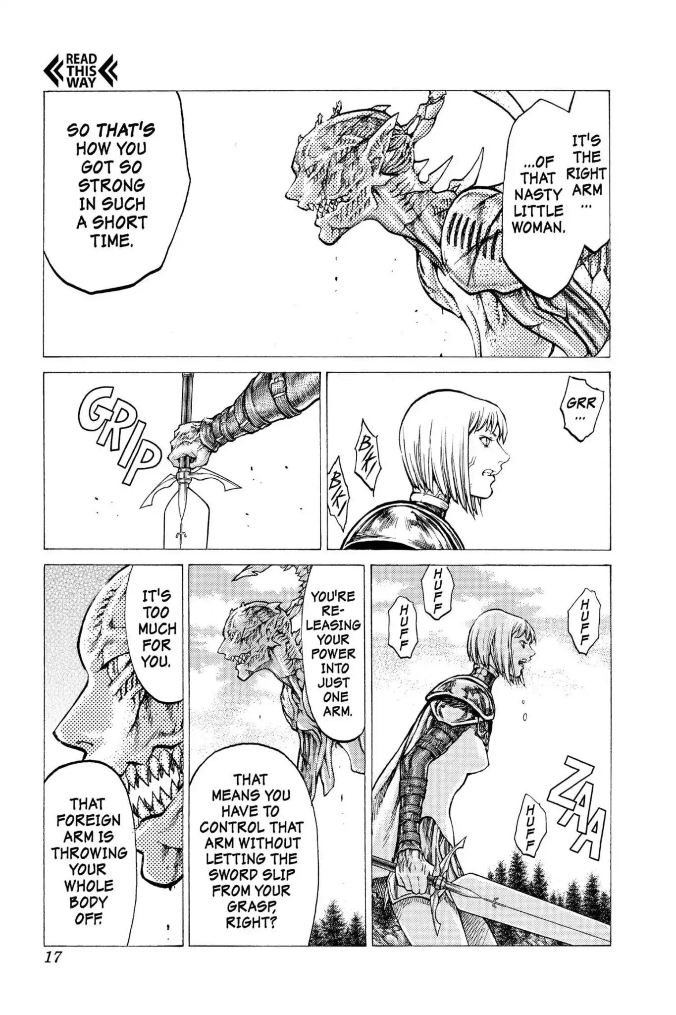 Claymore Chapter 40 page 16 - Chapter 40: Vol.8 Scene 40: Fit for Battle, Part 4