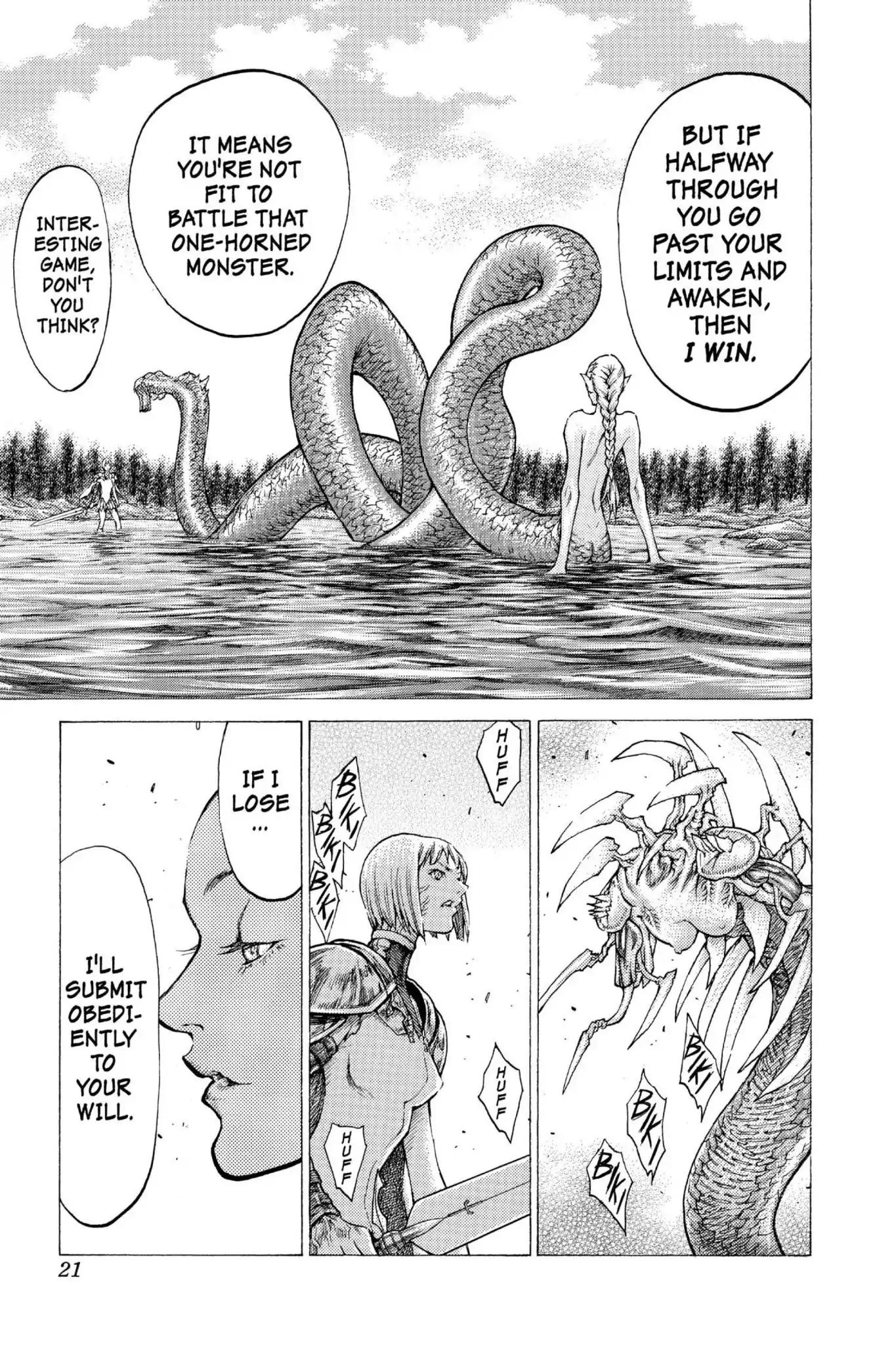 Claymore Chapter 40 page 20 - Chapter 40: Vol.8 Scene 40: Fit for Battle, Part 4