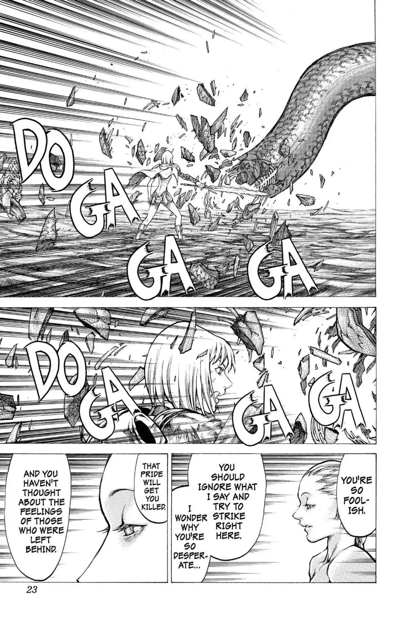 Claymore Chapter 40 page 22 - Chapter 40: Vol.8 Scene 40: Fit for Battle, Part 4