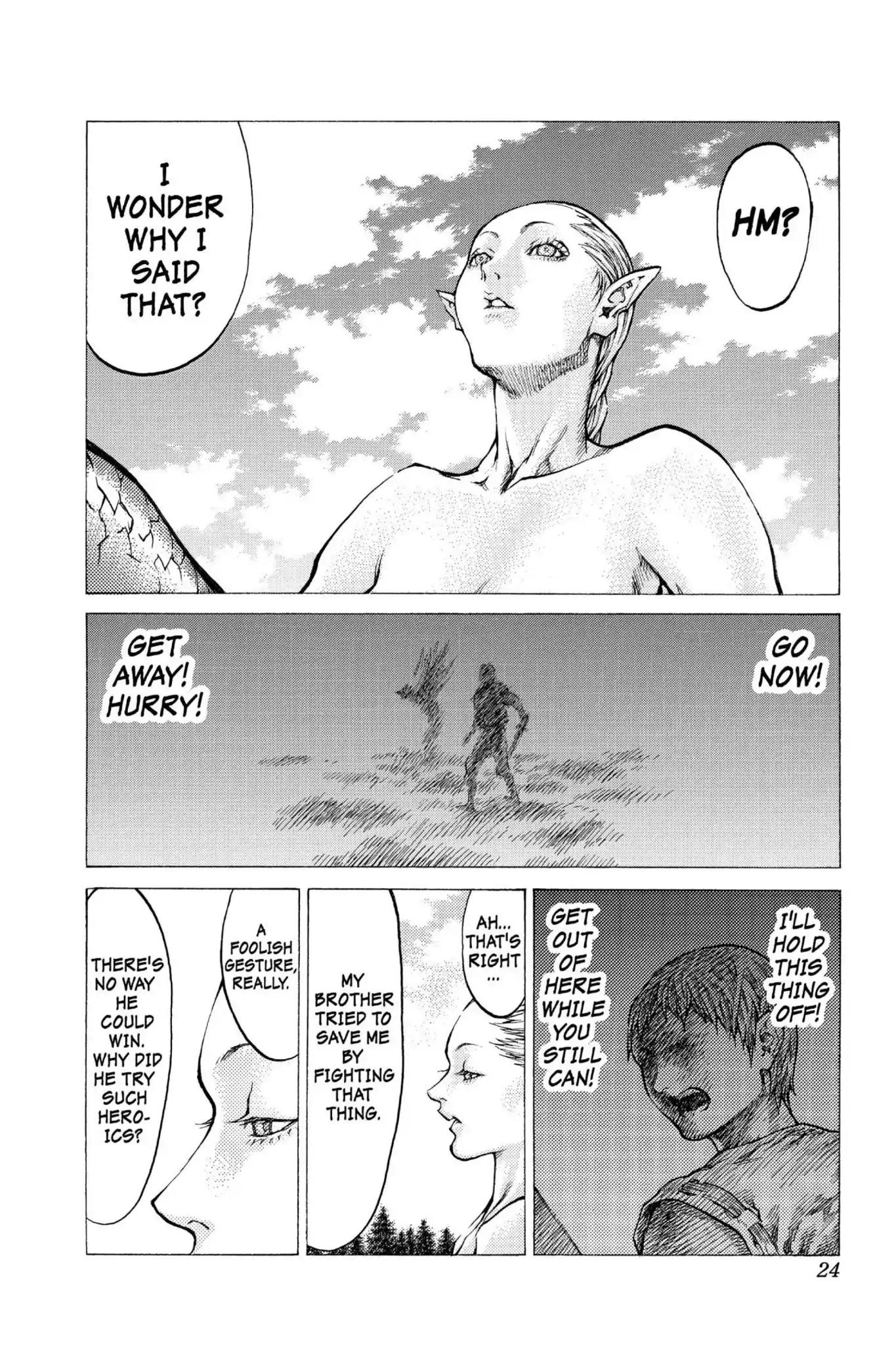 Claymore Chapter 40 page 23 - Chapter 40: Vol.8 Scene 40: Fit for Battle, Part 4