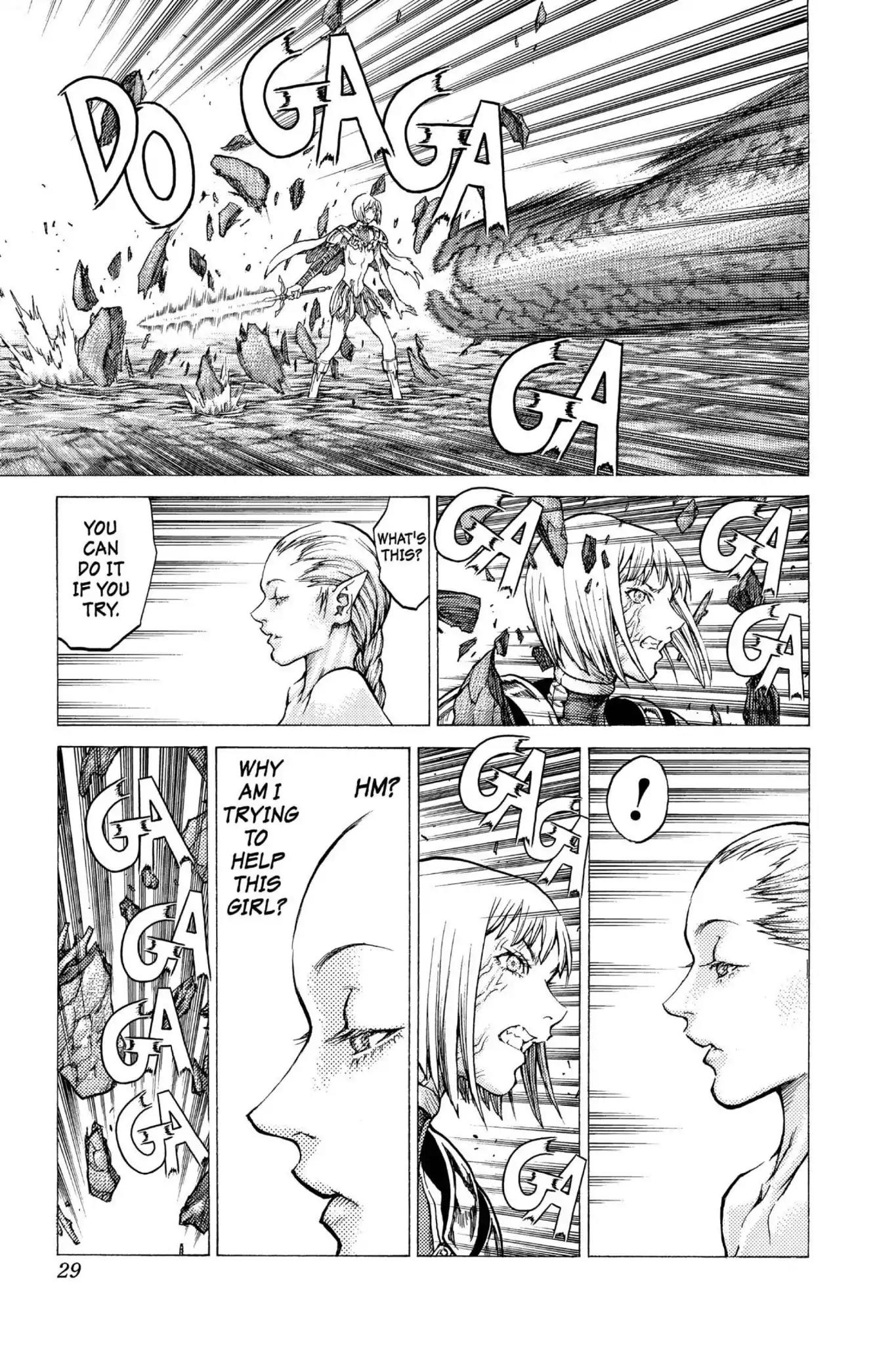 Claymore Chapter 40 page 28 - Chapter 40: Vol.8 Scene 40: Fit for Battle, Part 4