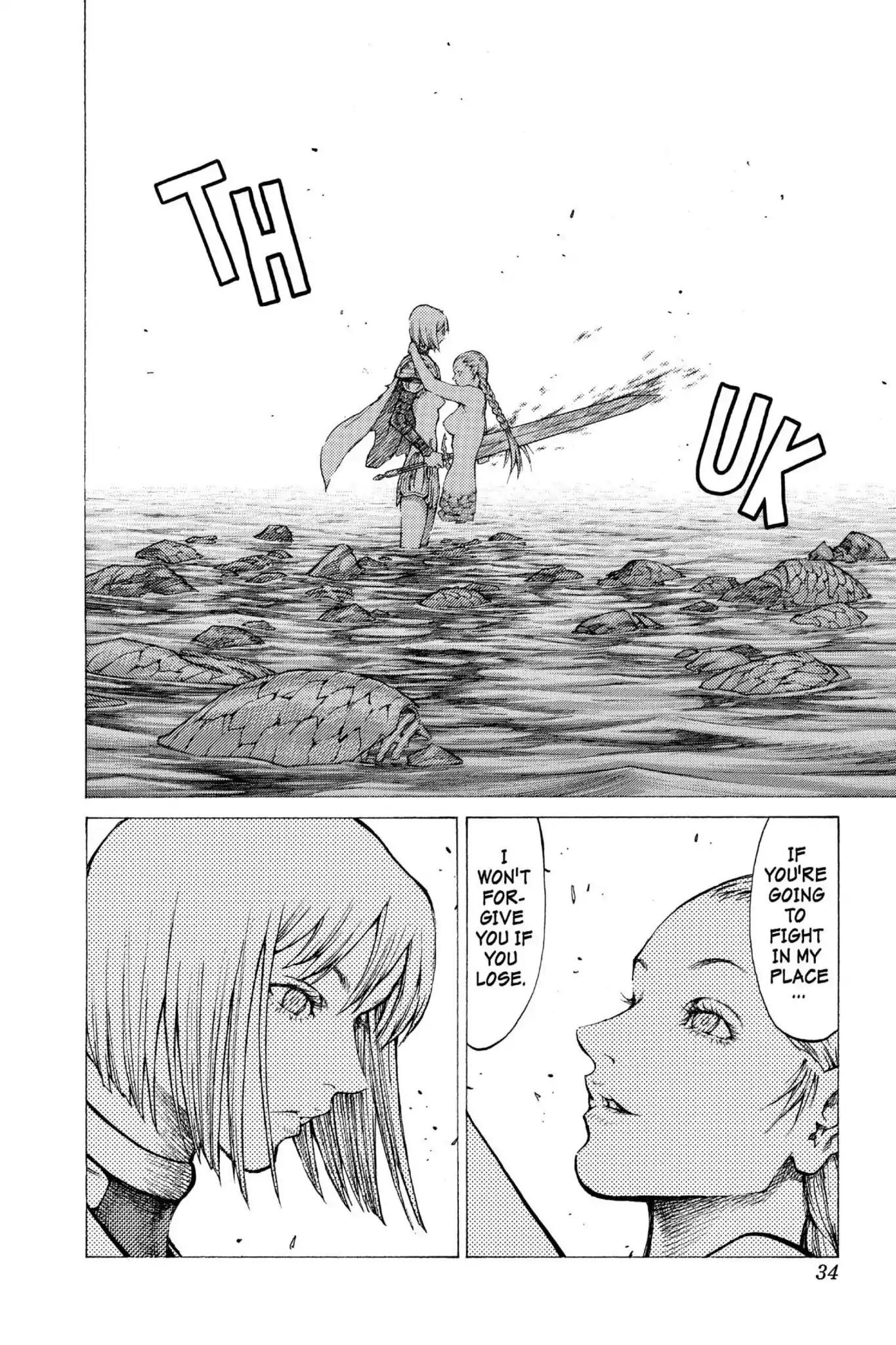 Claymore Chapter 40 page 32 - Chapter 40: Vol.8 Scene 40: Fit for Battle, Part 4
