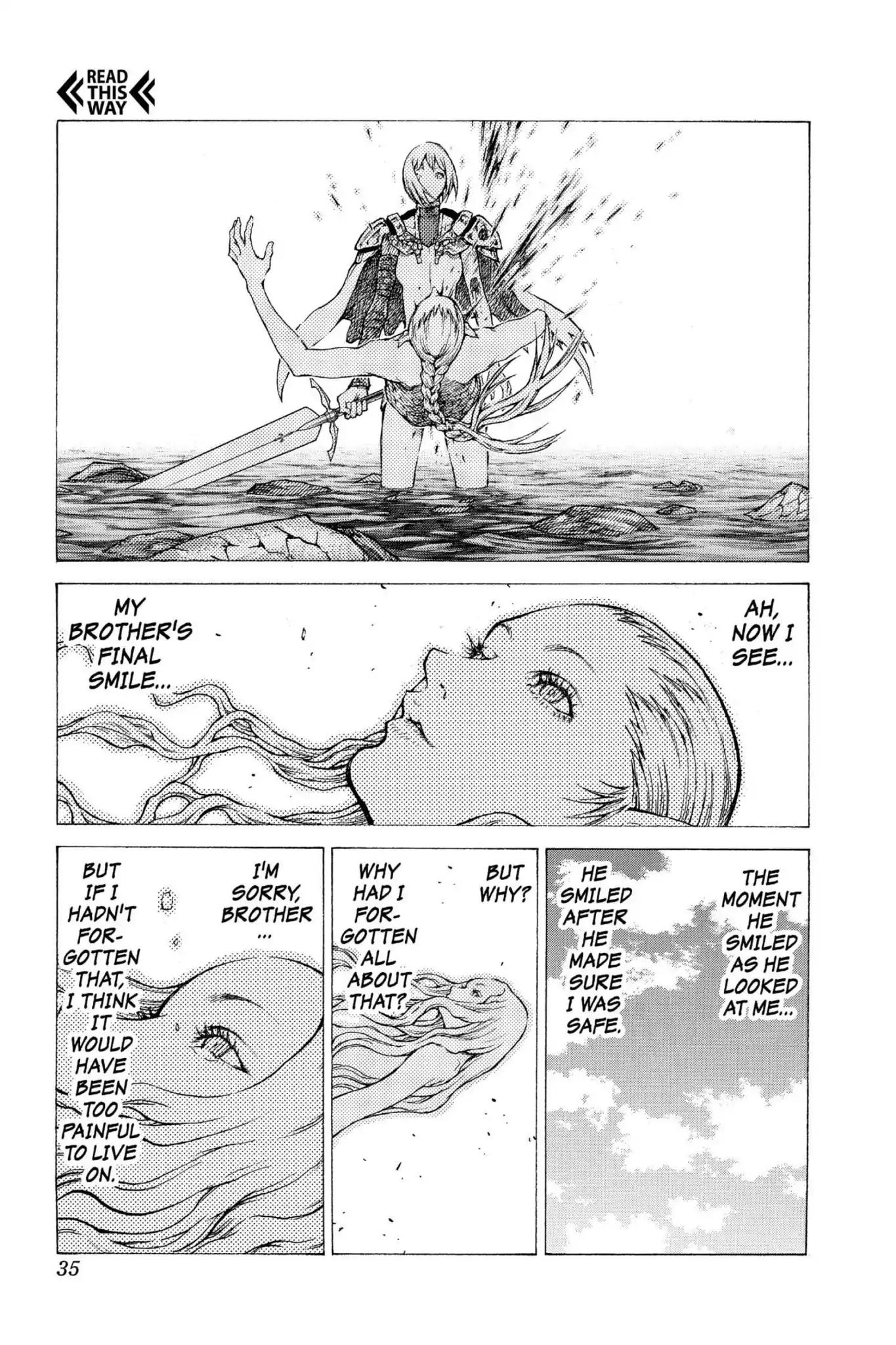 Claymore Chapter 40 page 33 - Chapter 40: Vol.8 Scene 40: Fit for Battle, Part 4