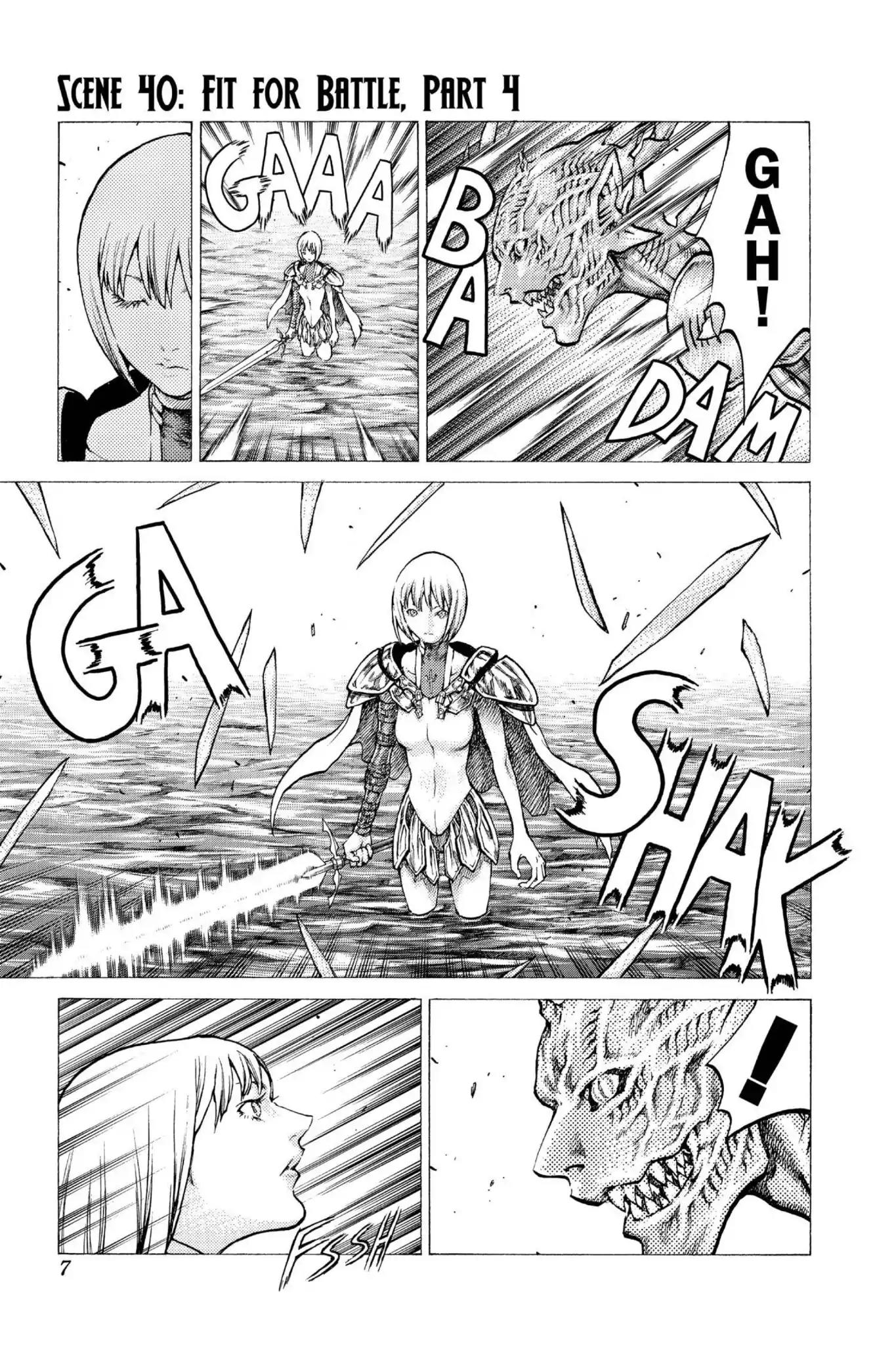 Claymore Chapter 40 page 7 - Chapter 40: Vol.8 Scene 40: Fit for Battle, Part 4