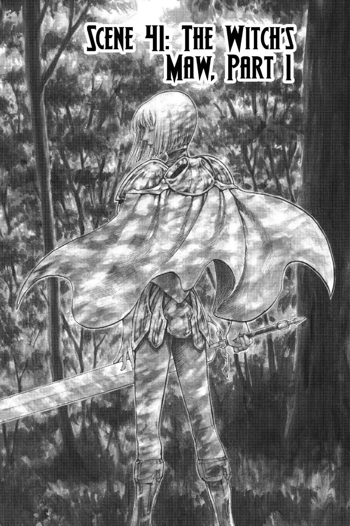 Claymore Chapter 41 page 1 - Chapter 41: Vol.8 Scene 41: The Witch's Maw, Part 1