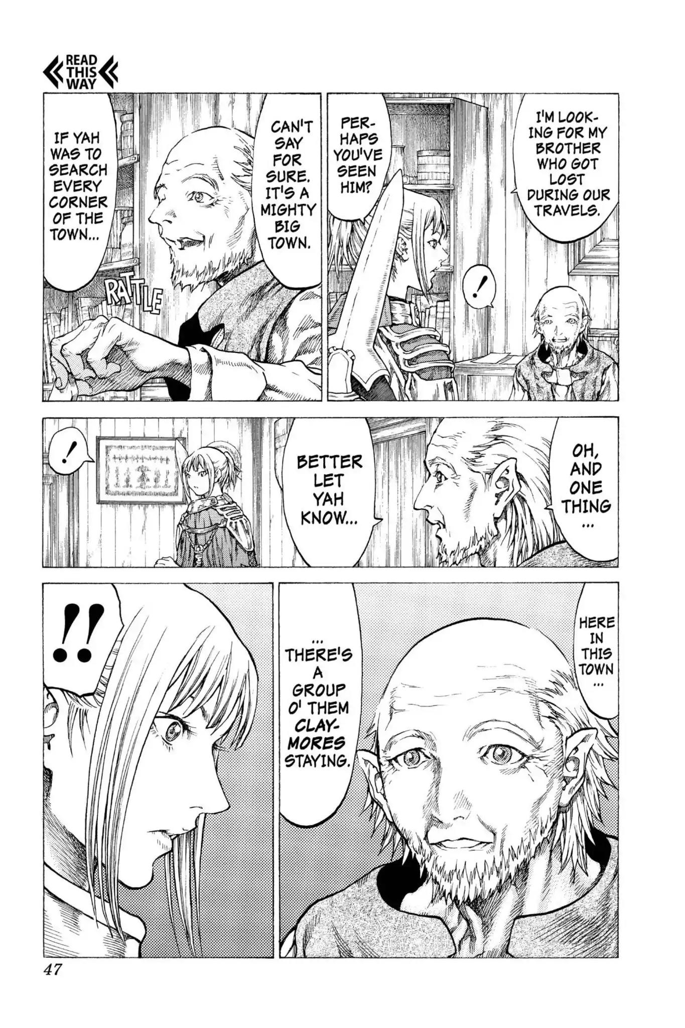 Claymore Chapter 41 page 10 - Chapter 41: Vol.8 Scene 41: The Witch's Maw, Part 1