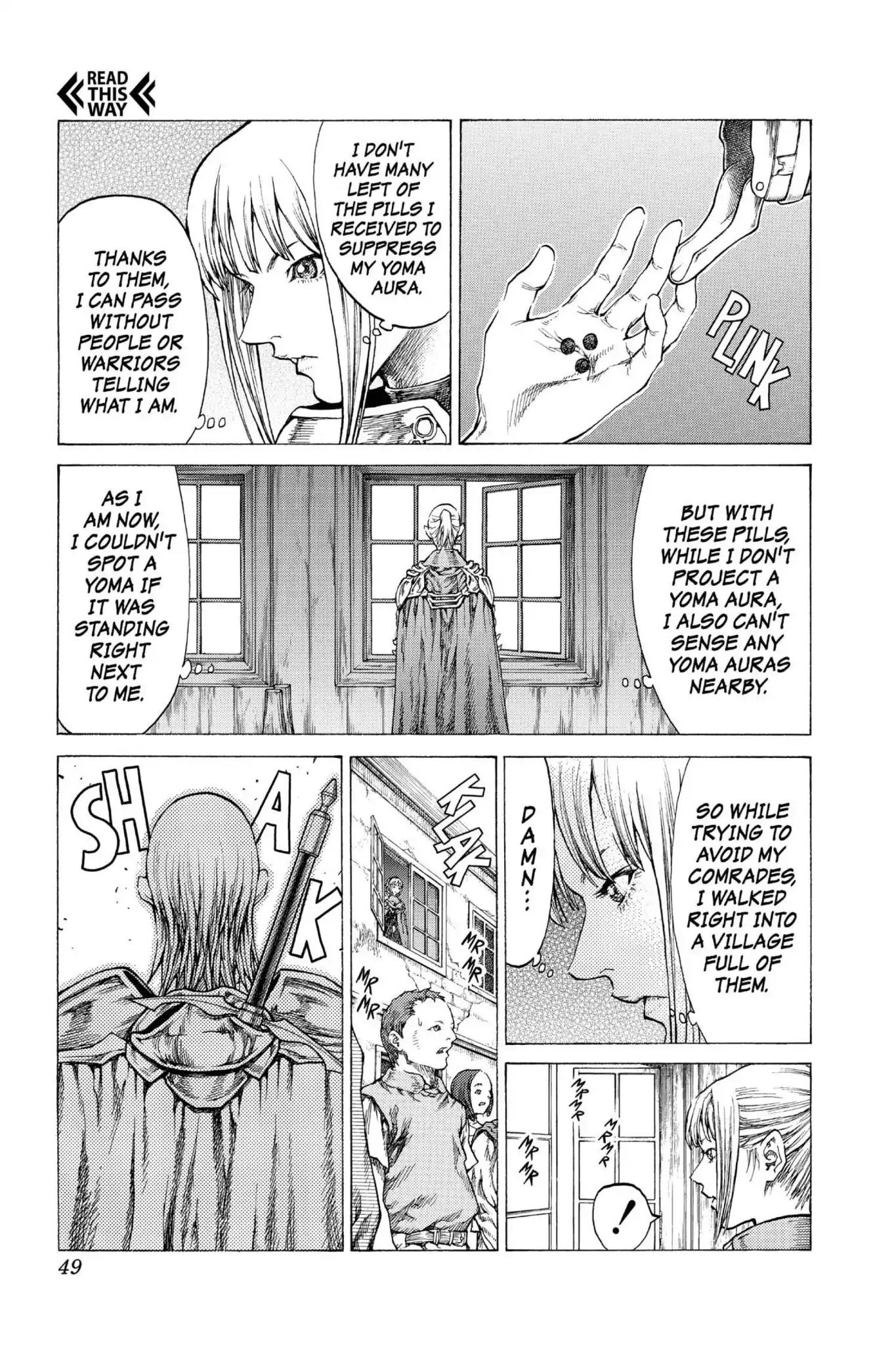 Claymore Chapter 41 page 12 - Chapter 41: Vol.8 Scene 41: The Witch's Maw, Part 1
