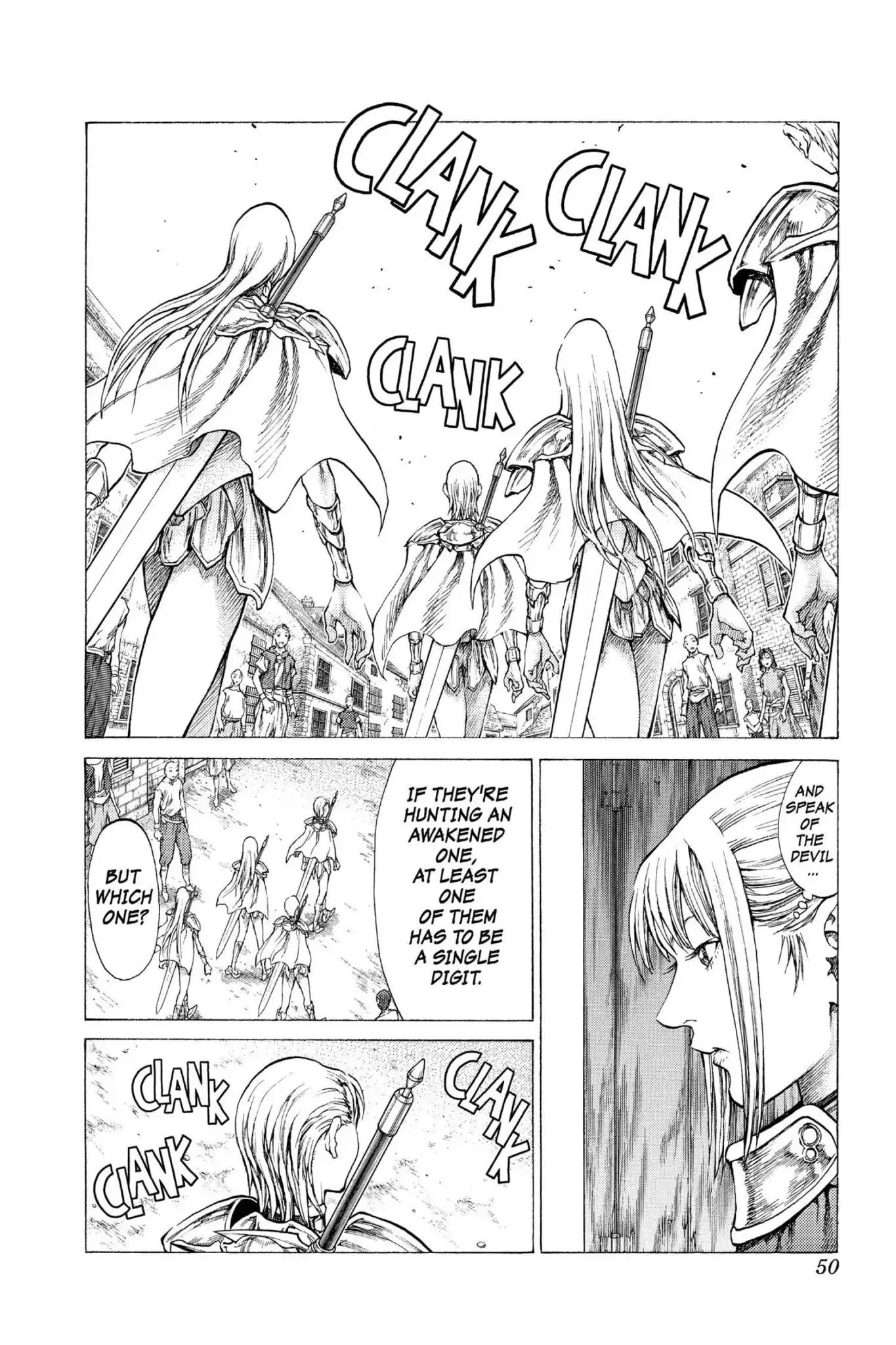 Claymore Chapter 41 page 13 - Chapter 41: Vol.8 Scene 41: The Witch's Maw, Part 1