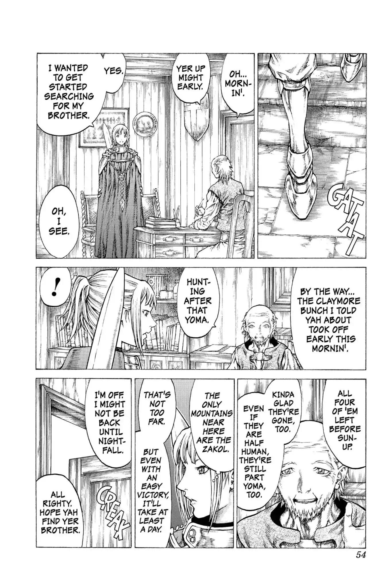 Claymore Chapter 41 page 17 - Chapter 41: Vol.8 Scene 41: The Witch's Maw, Part 1