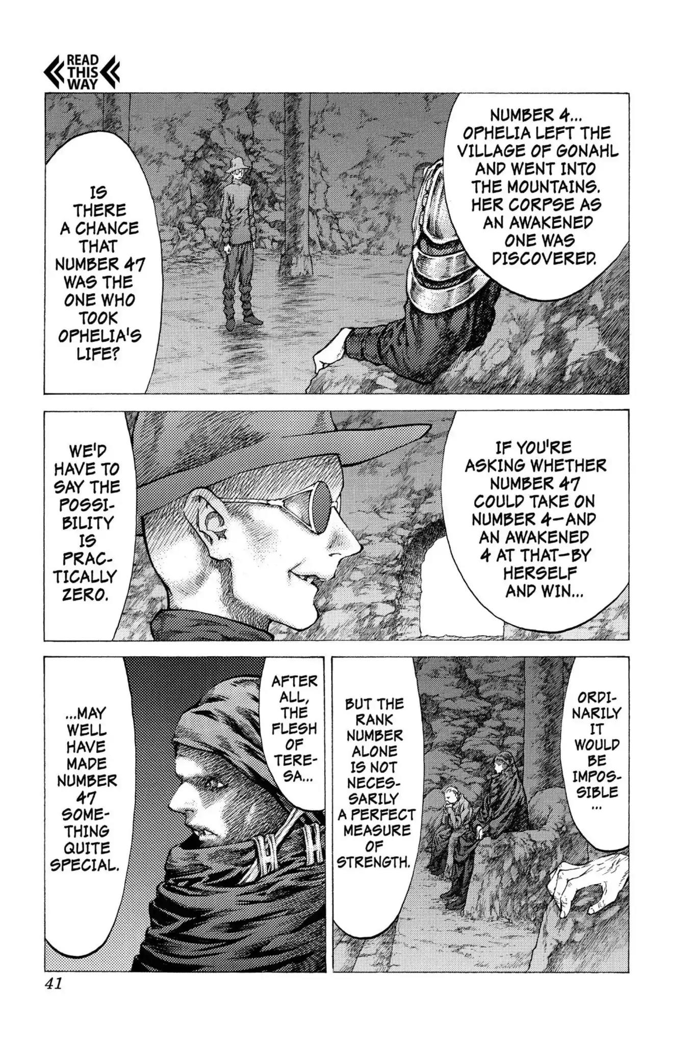 Claymore Chapter 41 page 4 - Chapter 41: Vol.8 Scene 41: The Witch's Maw, Part 1