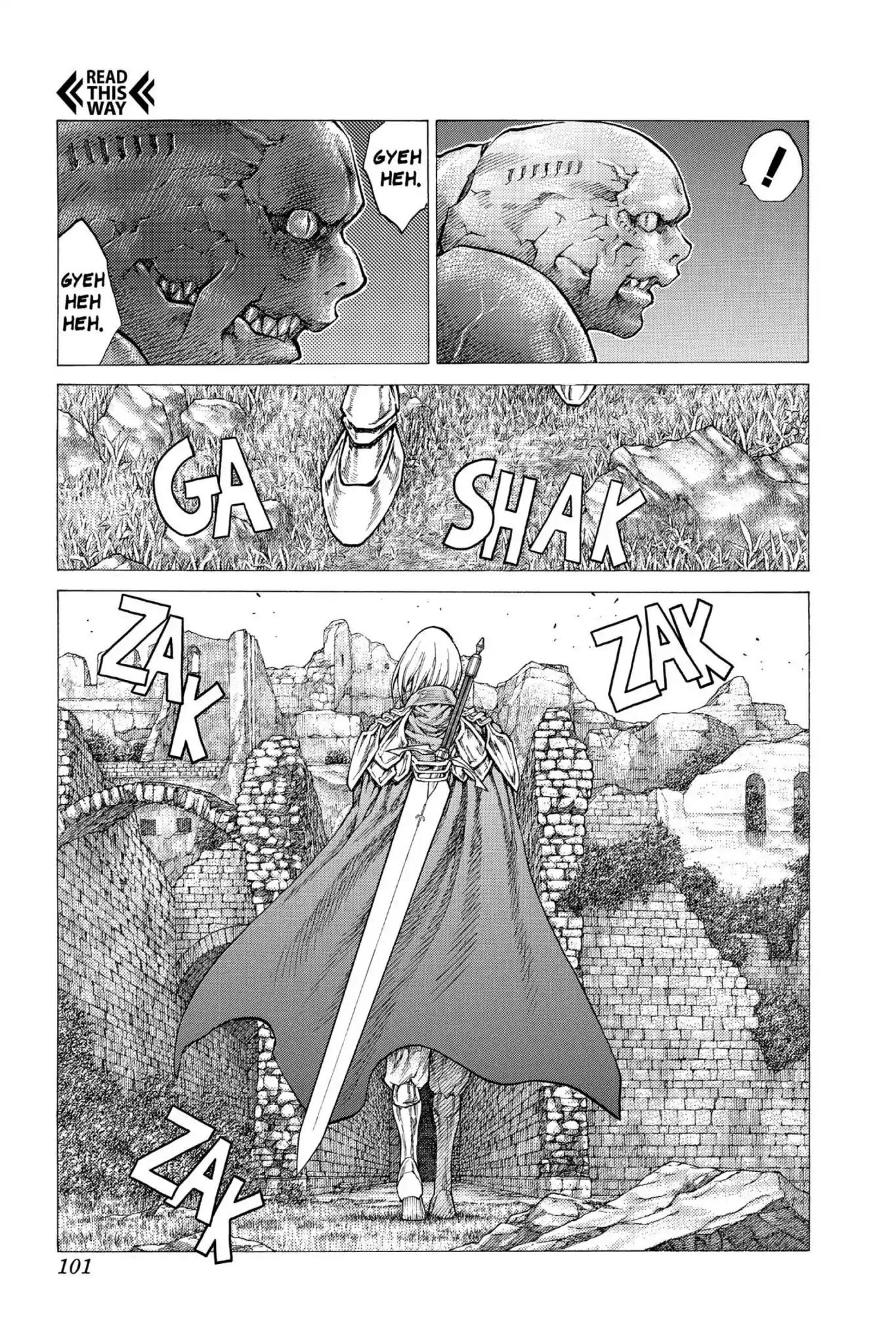 Claymore Chapter 42 page 28 - Chapter 42: Vol.8 Scene 42: The Witch's Maw, Part 2
