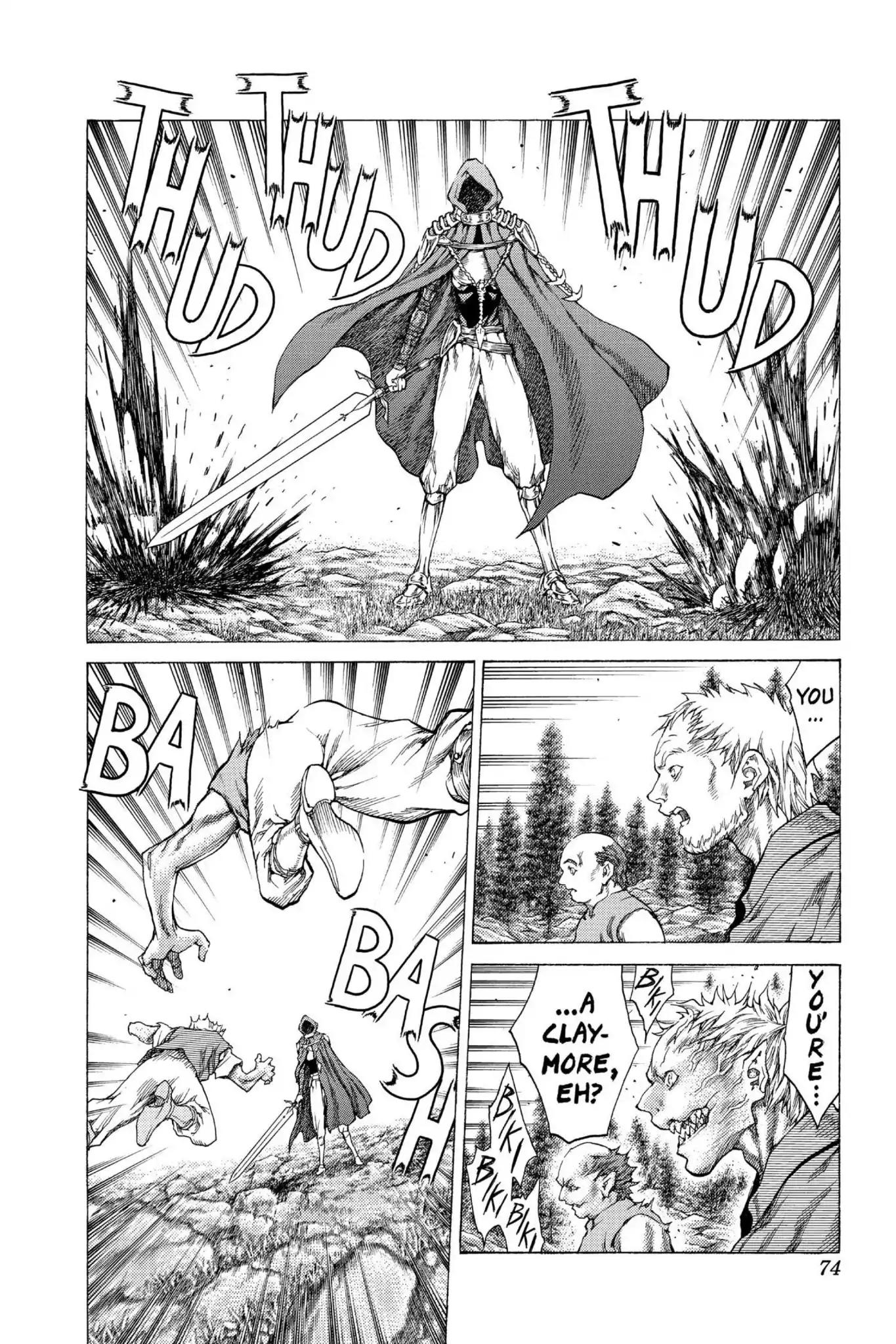 Claymore Chapter 42 page 3 - Chapter 42: Vol.8 Scene 42: The Witch's Maw, Part 2