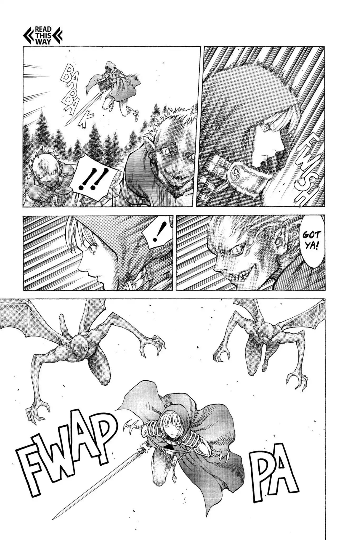 Claymore Chapter 42 page 4 - Chapter 42: Vol.8 Scene 42: The Witch's Maw, Part 2