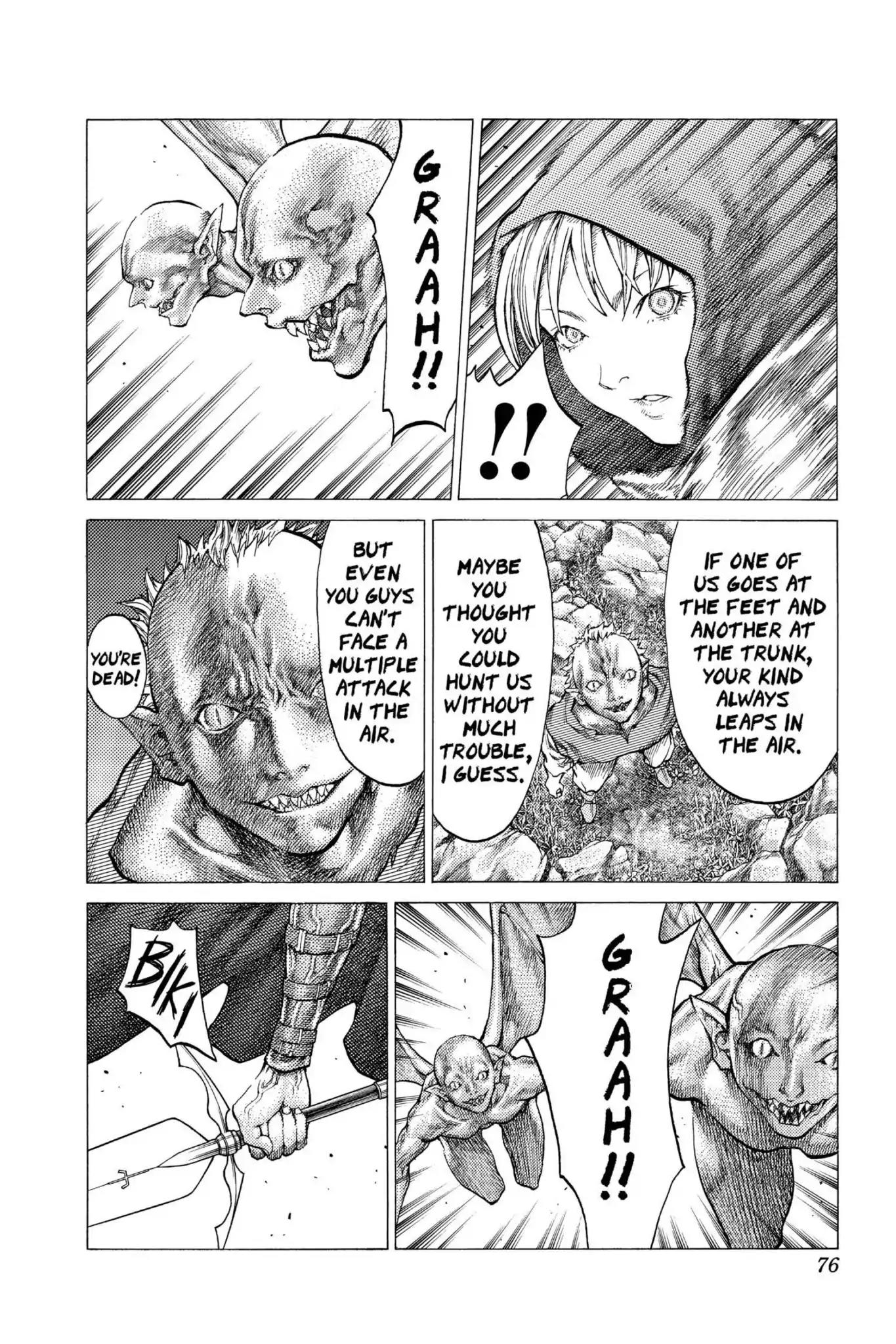 Claymore Chapter 42 page 5 - Chapter 42: Vol.8 Scene 42: The Witch's Maw, Part 2
