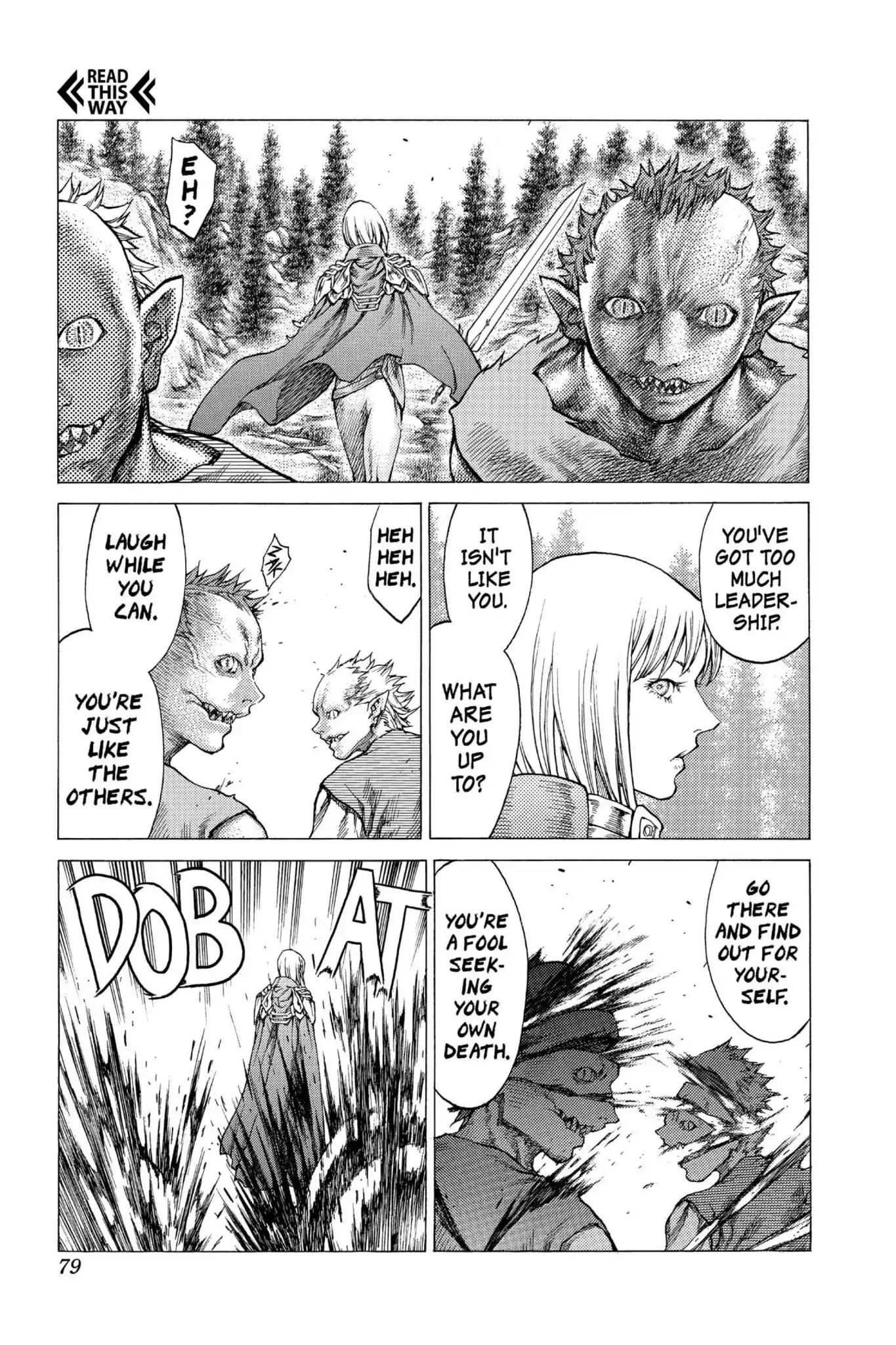 Claymore Chapter 42 page 8 - Chapter 42: Vol.8 Scene 42: The Witch's Maw, Part 2