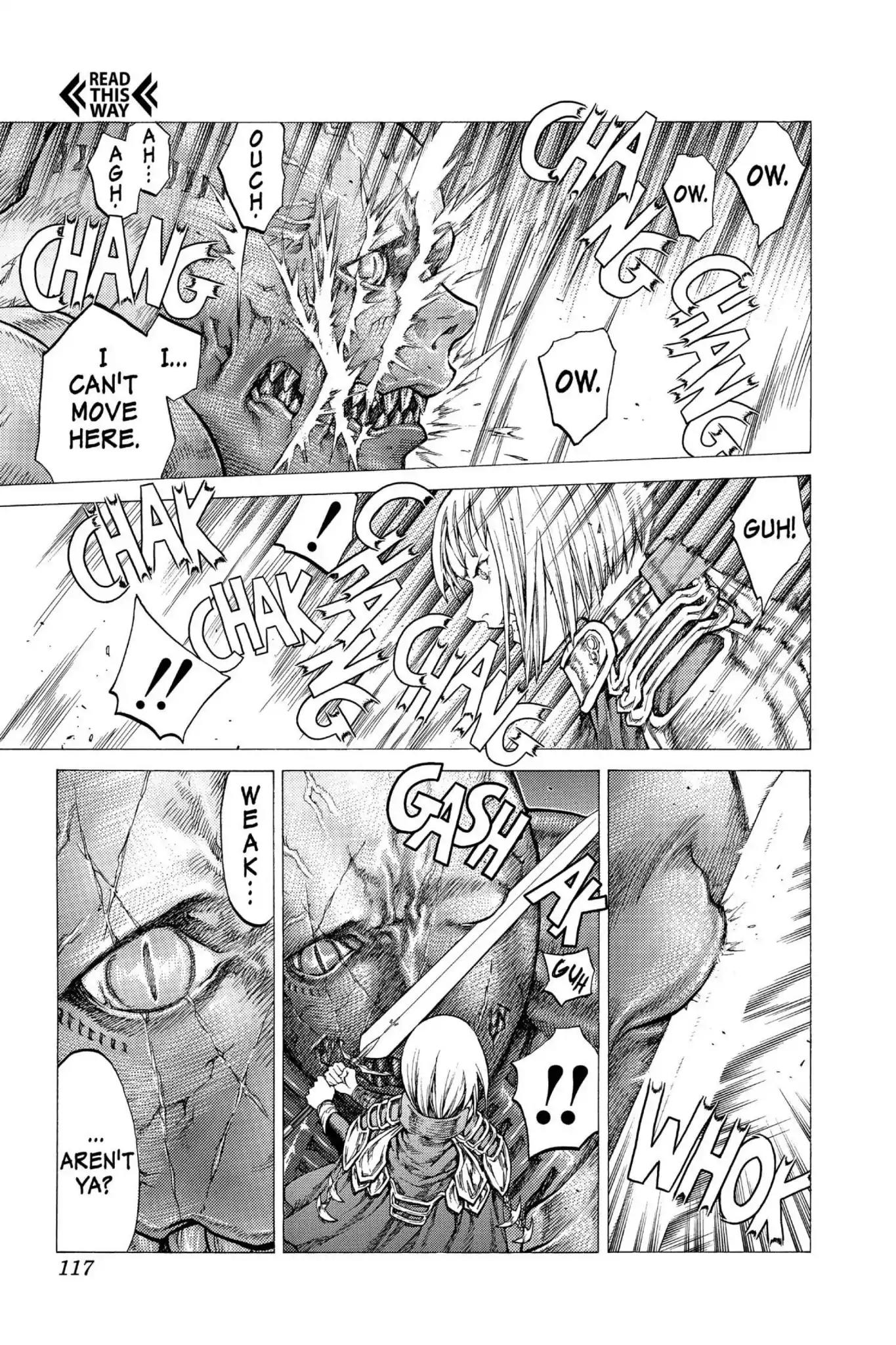 Claymore Chapter 43 page 14 - Chapter 43: Vol.8 Scene 43: The Witch's Maw, Part 3