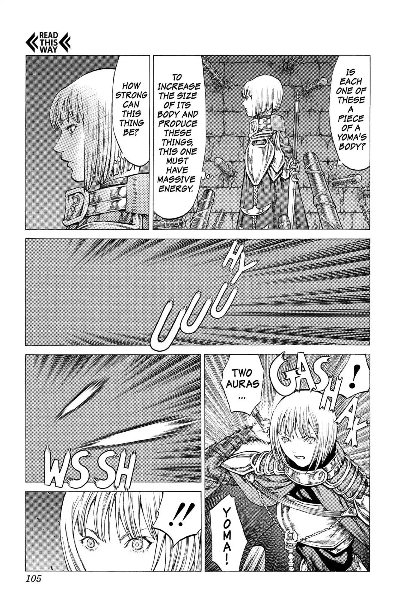 Claymore Chapter 43 page 3 - Chapter 43: Vol.8 Scene 43: The Witch's Maw, Part 3
