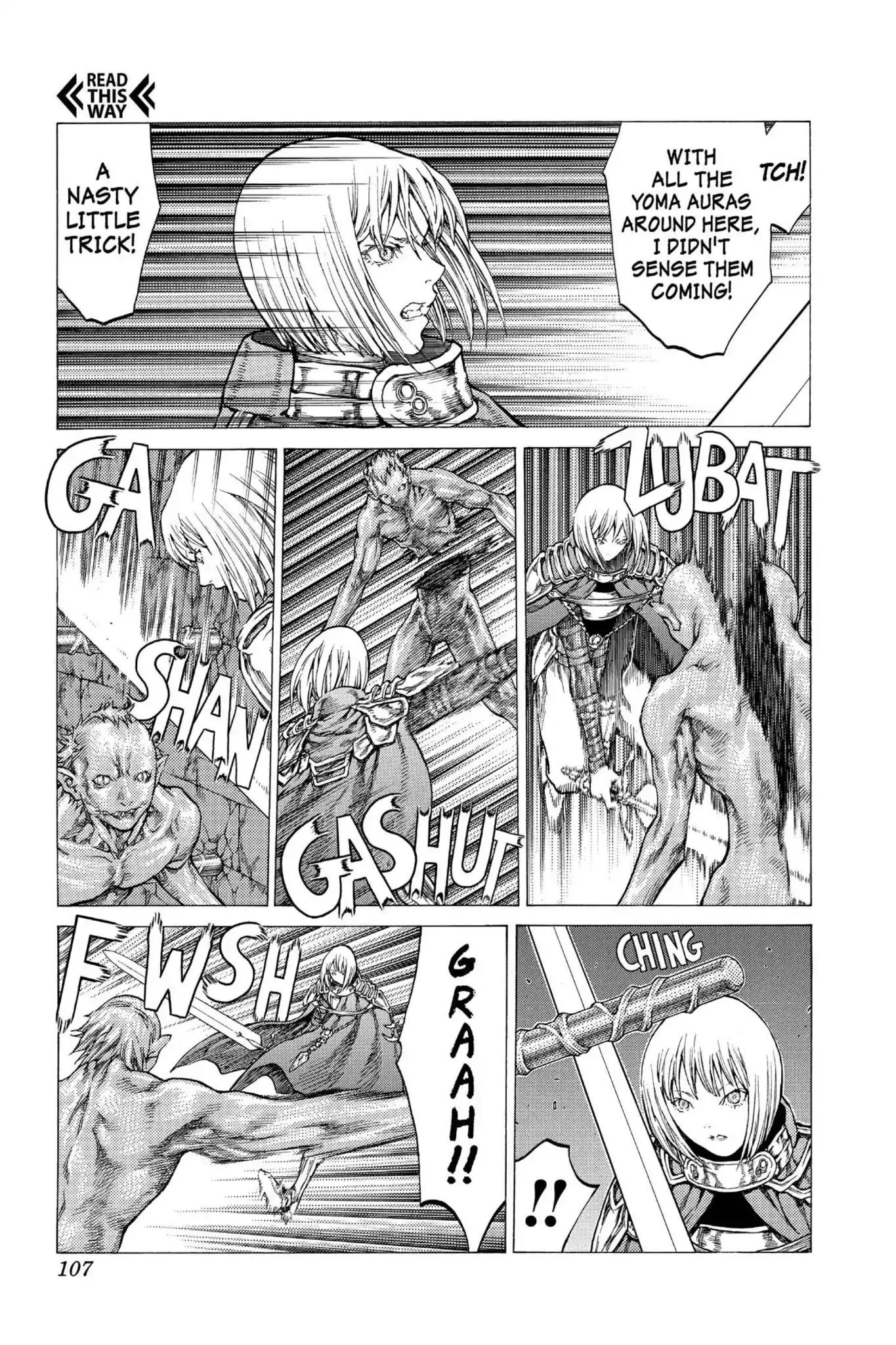 Claymore Chapter 43 page 5 - Chapter 43: Vol.8 Scene 43: The Witch's Maw, Part 3