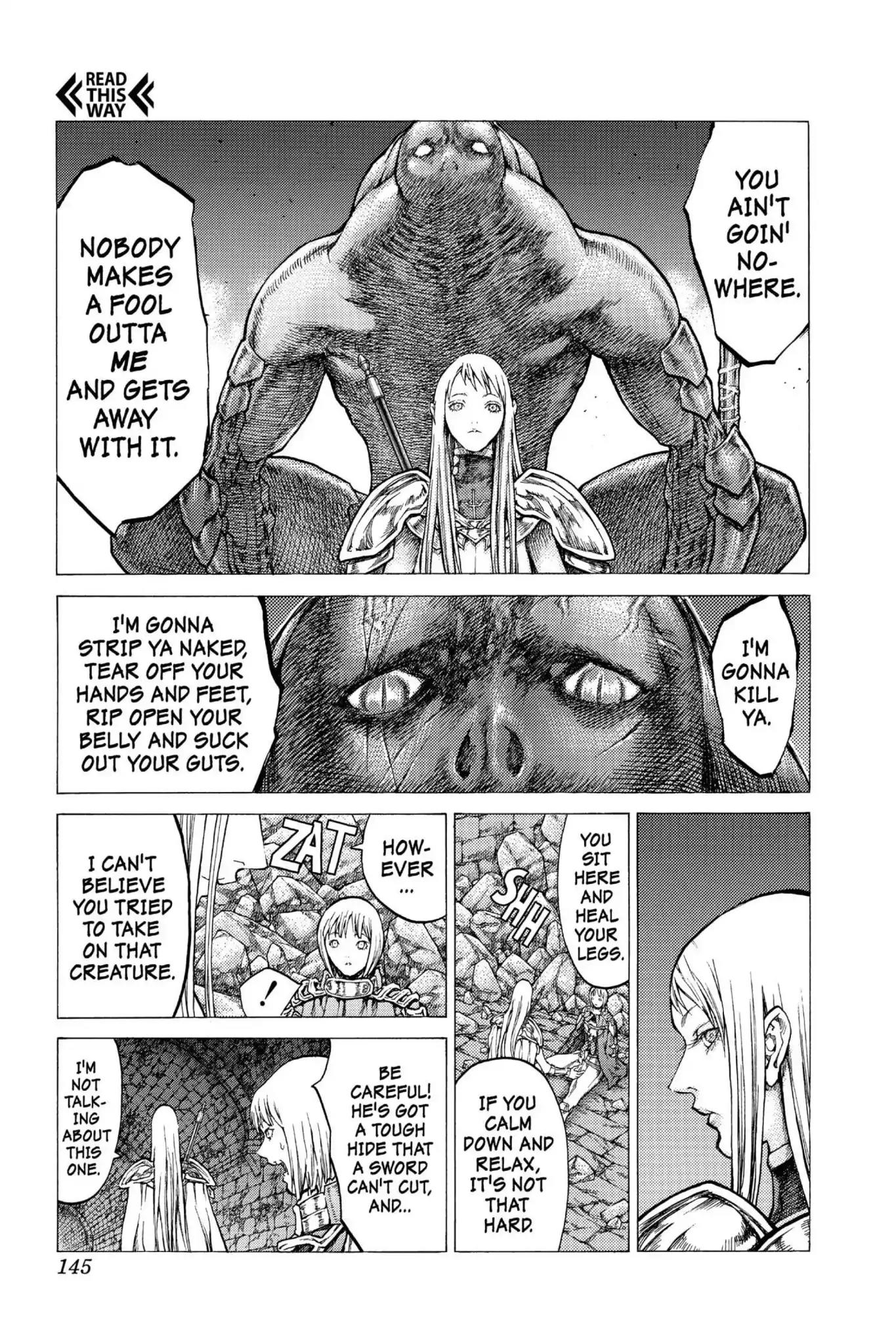 Claymore Chapter 44 page 11 - Chapter 44: Vol.8 Scene 44: The Witch's Maw, Part 4