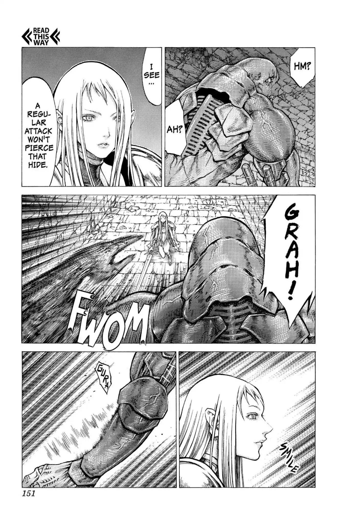 Claymore Chapter 44 page 17 - Chapter 44: Vol.8 Scene 44: The Witch's Maw, Part 4