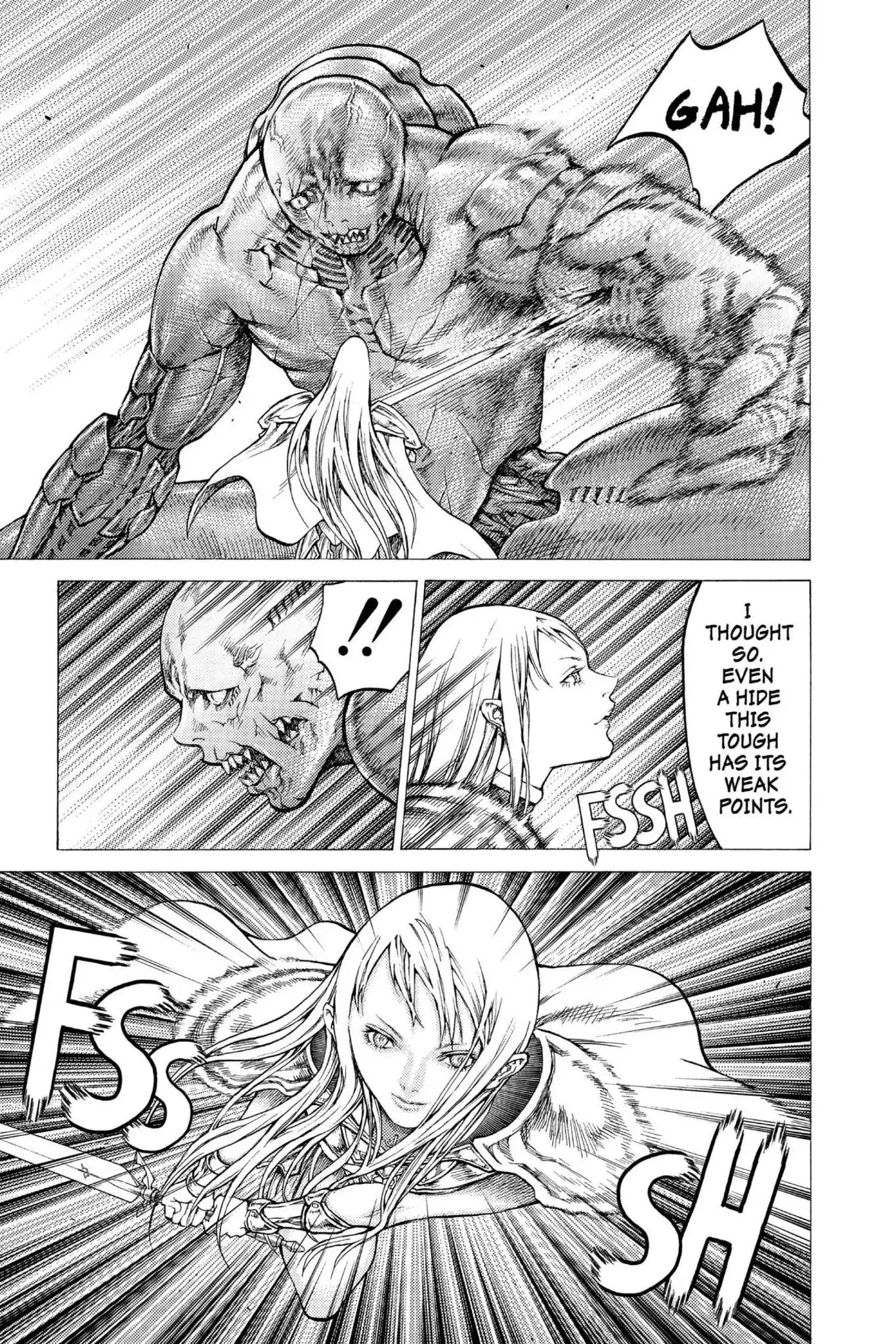 Claymore Chapter 44 page 19 - Chapter 44: Vol.8 Scene 44: The Witch's Maw, Part 4