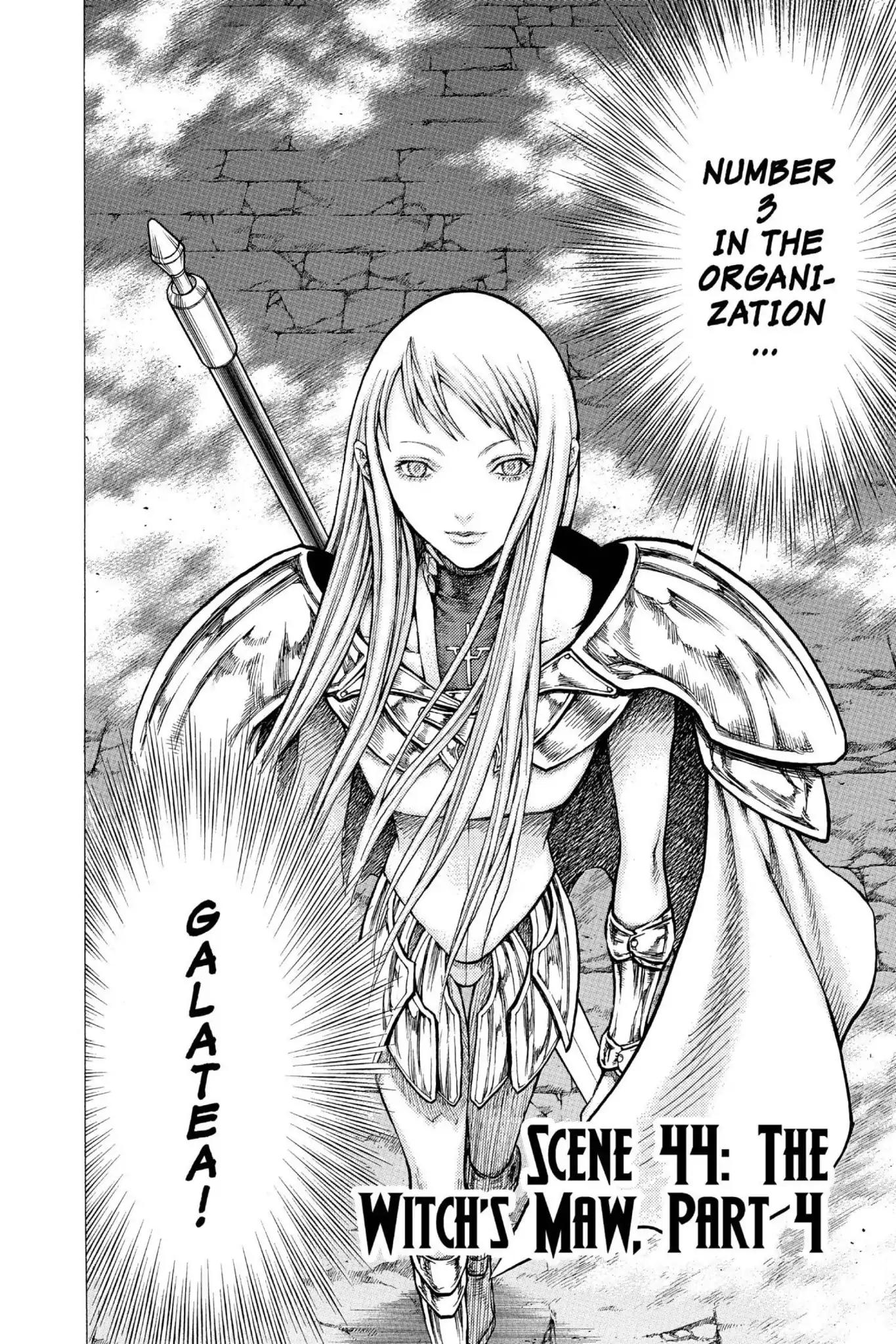 Claymore Chapter 44 page 2 - Chapter 44: Vol.8 Scene 44: The Witch's Maw, Part 4