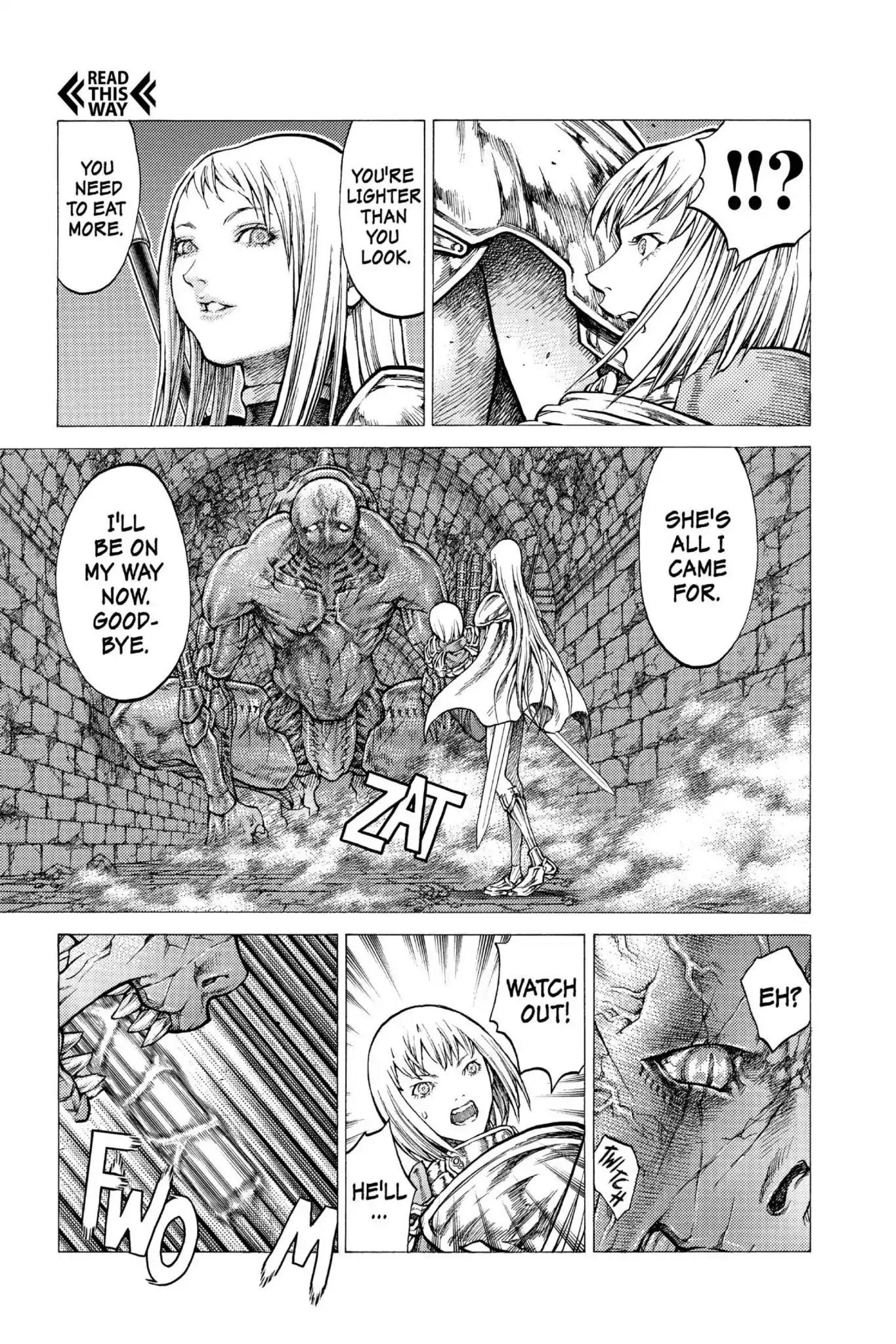 Claymore Chapter 44 page 5 - Chapter 44: Vol.8 Scene 44: The Witch's Maw, Part 4