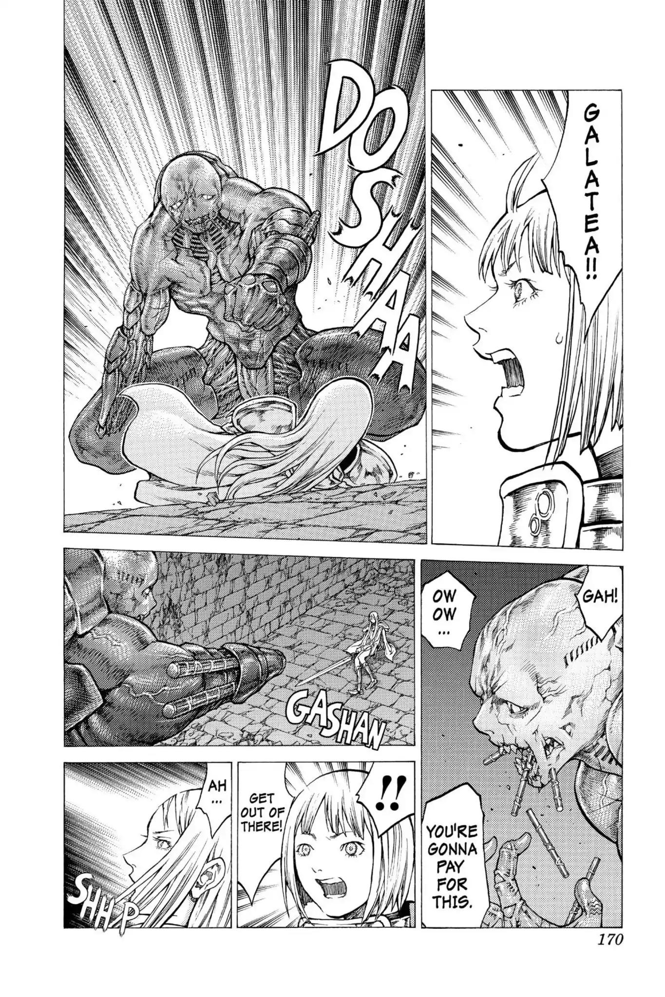 Claymore Chapter 45 page 12 - Chapter 45: Vol.8 Scene 45: The Witch's Maw, Part 5