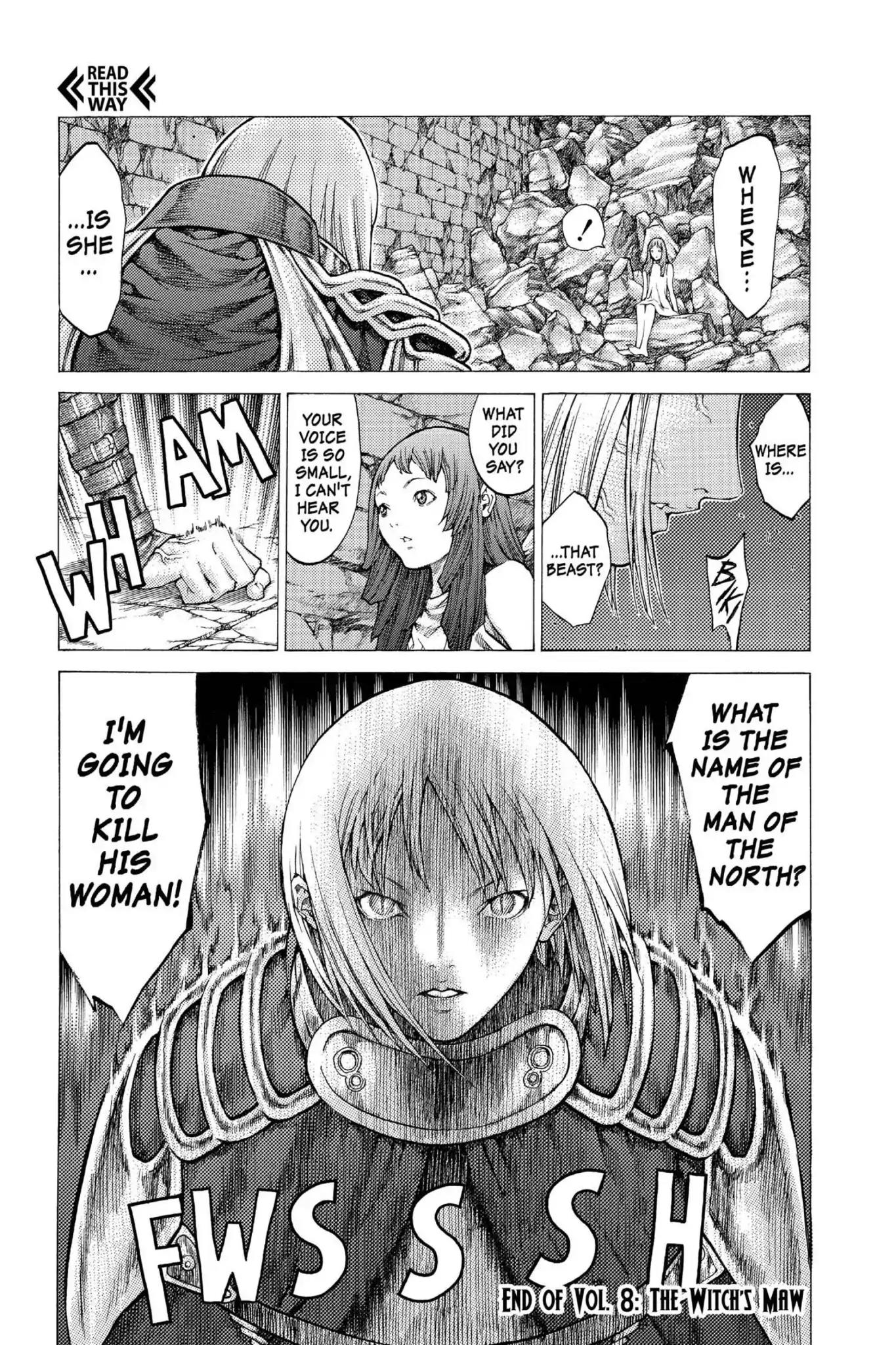 Claymore Chapter 45 page 31 - Chapter 45: Vol.8 Scene 45: The Witch's Maw, Part 5