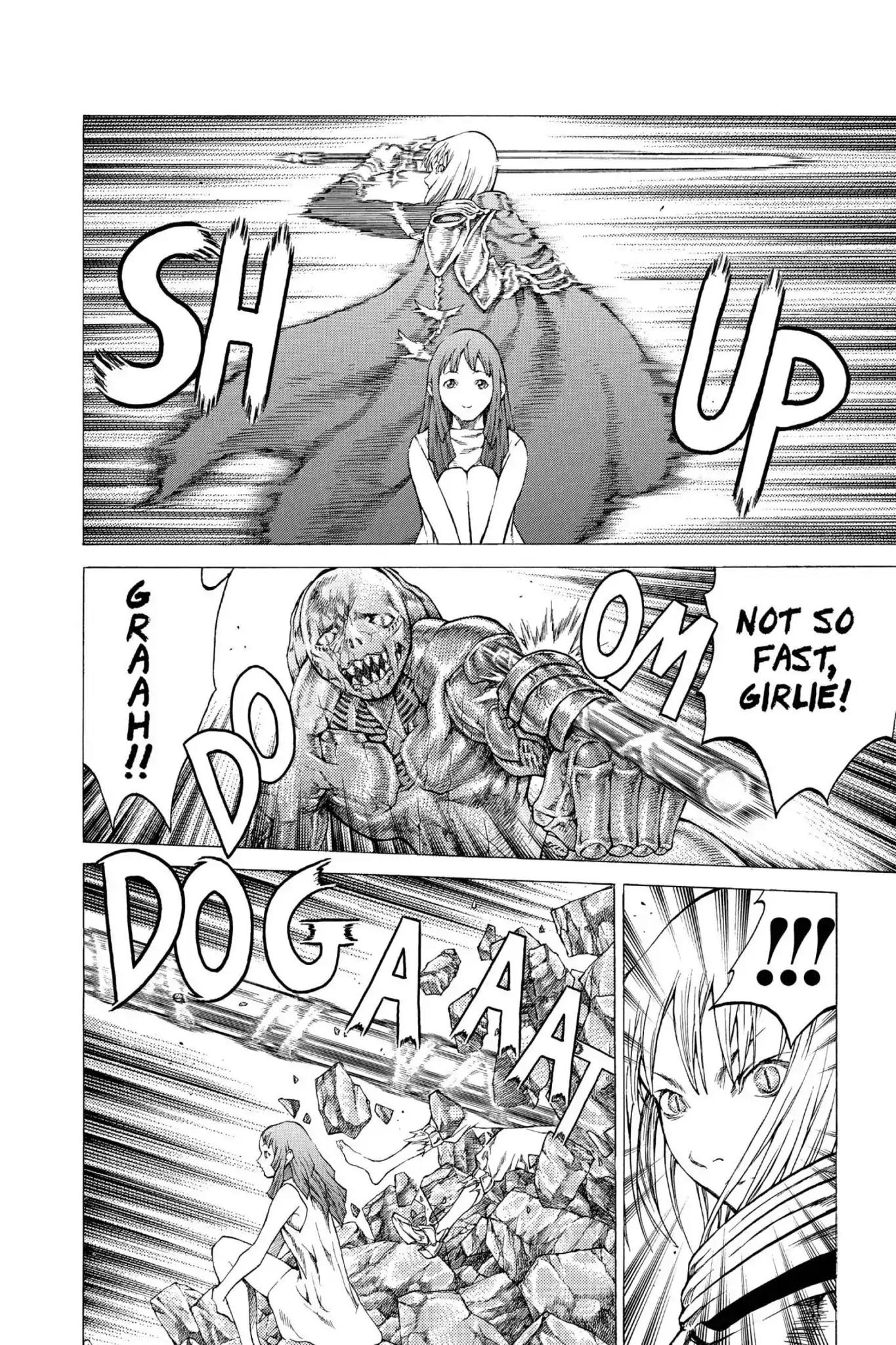 Claymore Chapter 46 page 12 - Chapter 46: Vol.9 Scene 46: The Deep Abyss of Purgatory, Part 1