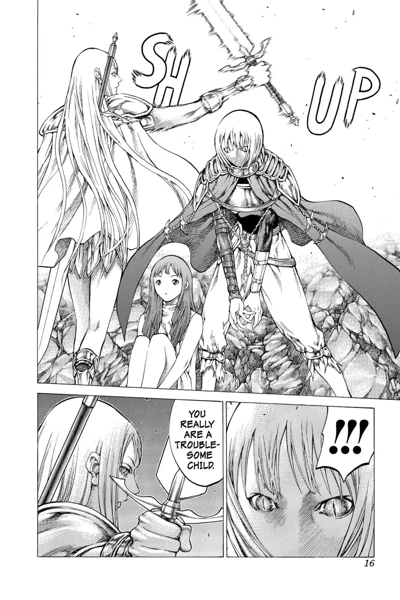Claymore Chapter 46 page 16 - Chapter 46: Vol.9 Scene 46: The Deep Abyss of Purgatory, Part 1