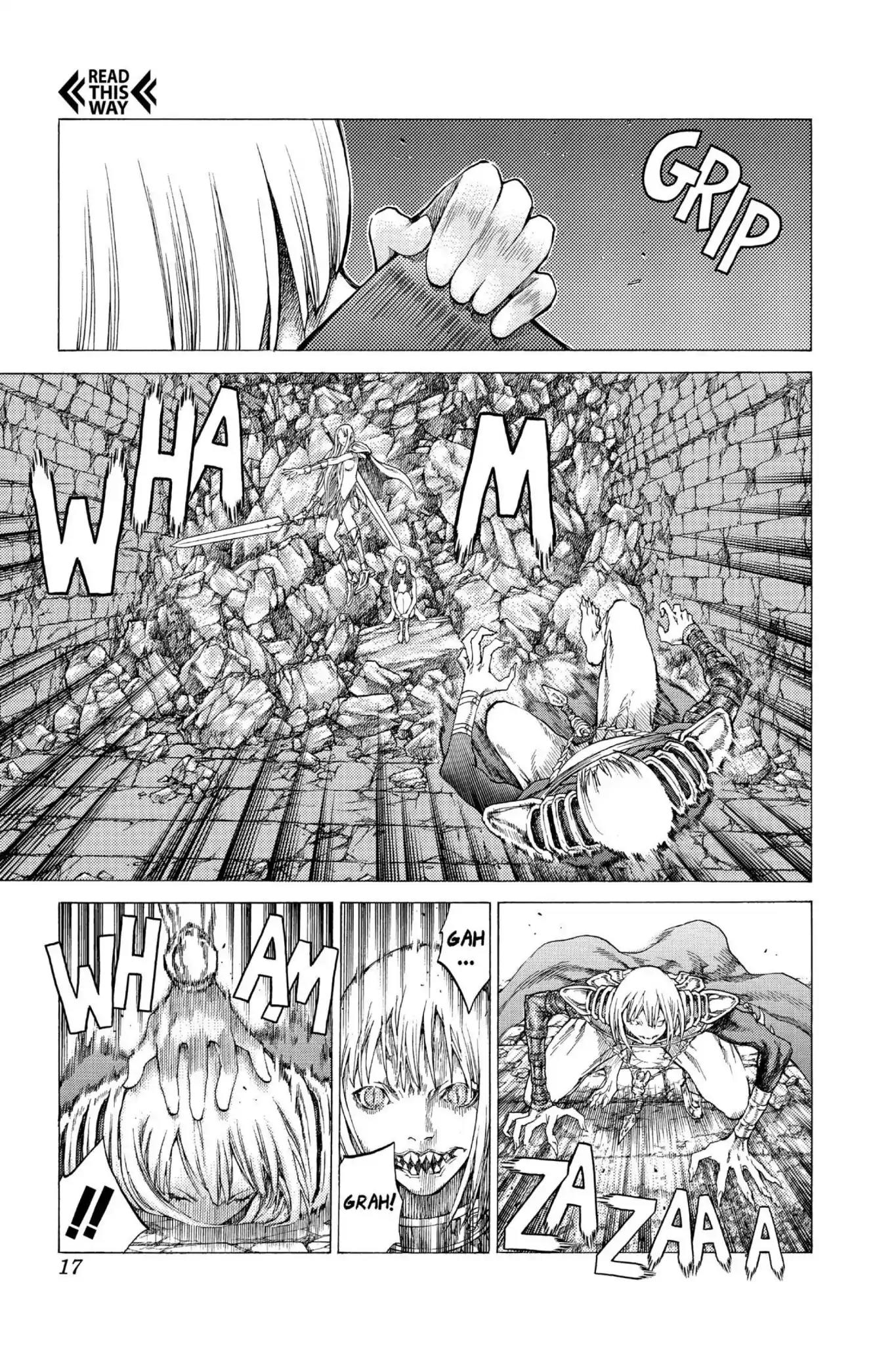 Claymore Chapter 46 page 17 - Chapter 46: Vol.9 Scene 46: The Deep Abyss of Purgatory, Part 1