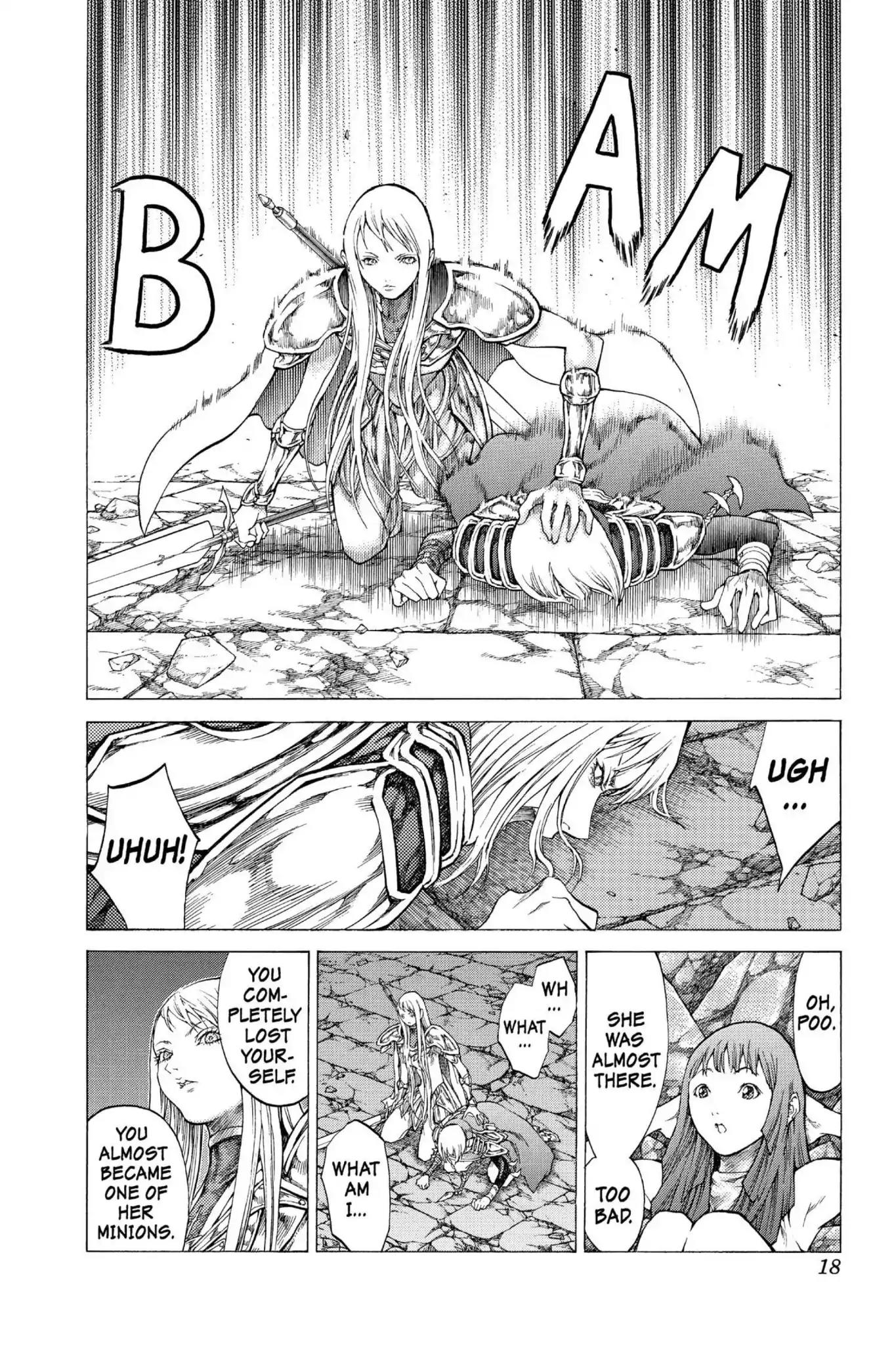 Claymore Chapter 46 page 18 - Chapter 46: Vol.9 Scene 46: The Deep Abyss of Purgatory, Part 1