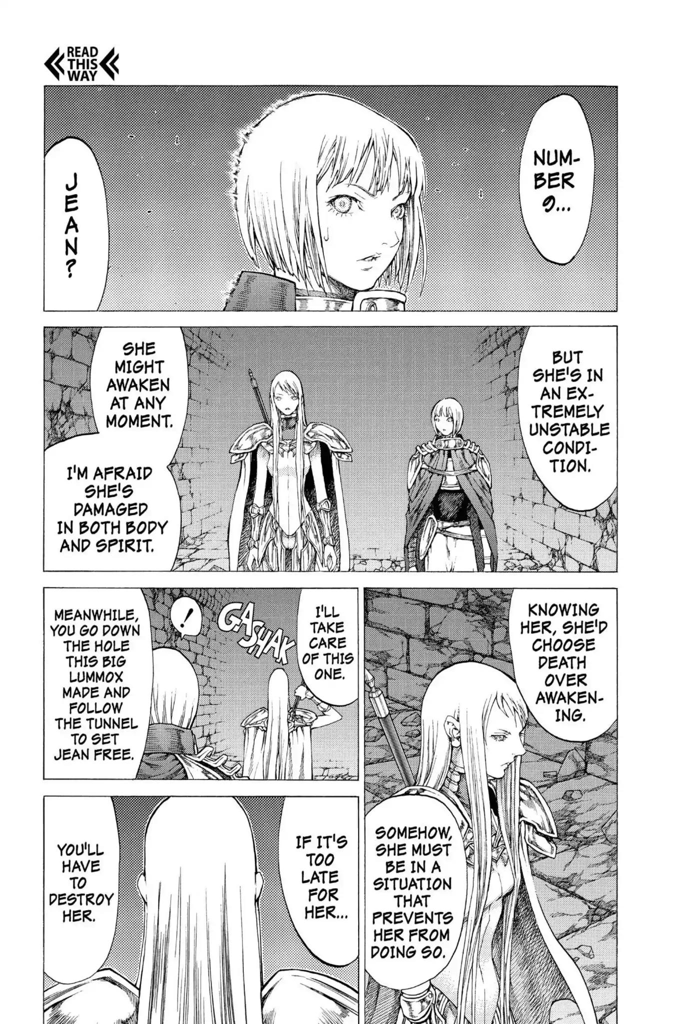 Claymore Chapter 46 page 21 - Chapter 46: Vol.9 Scene 46: The Deep Abyss of Purgatory, Part 1