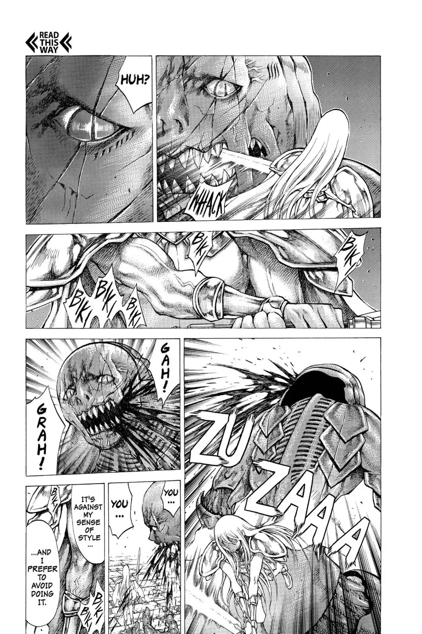 Claymore Chapter 46 page 25 - Chapter 46: Vol.9 Scene 46: The Deep Abyss of Purgatory, Part 1