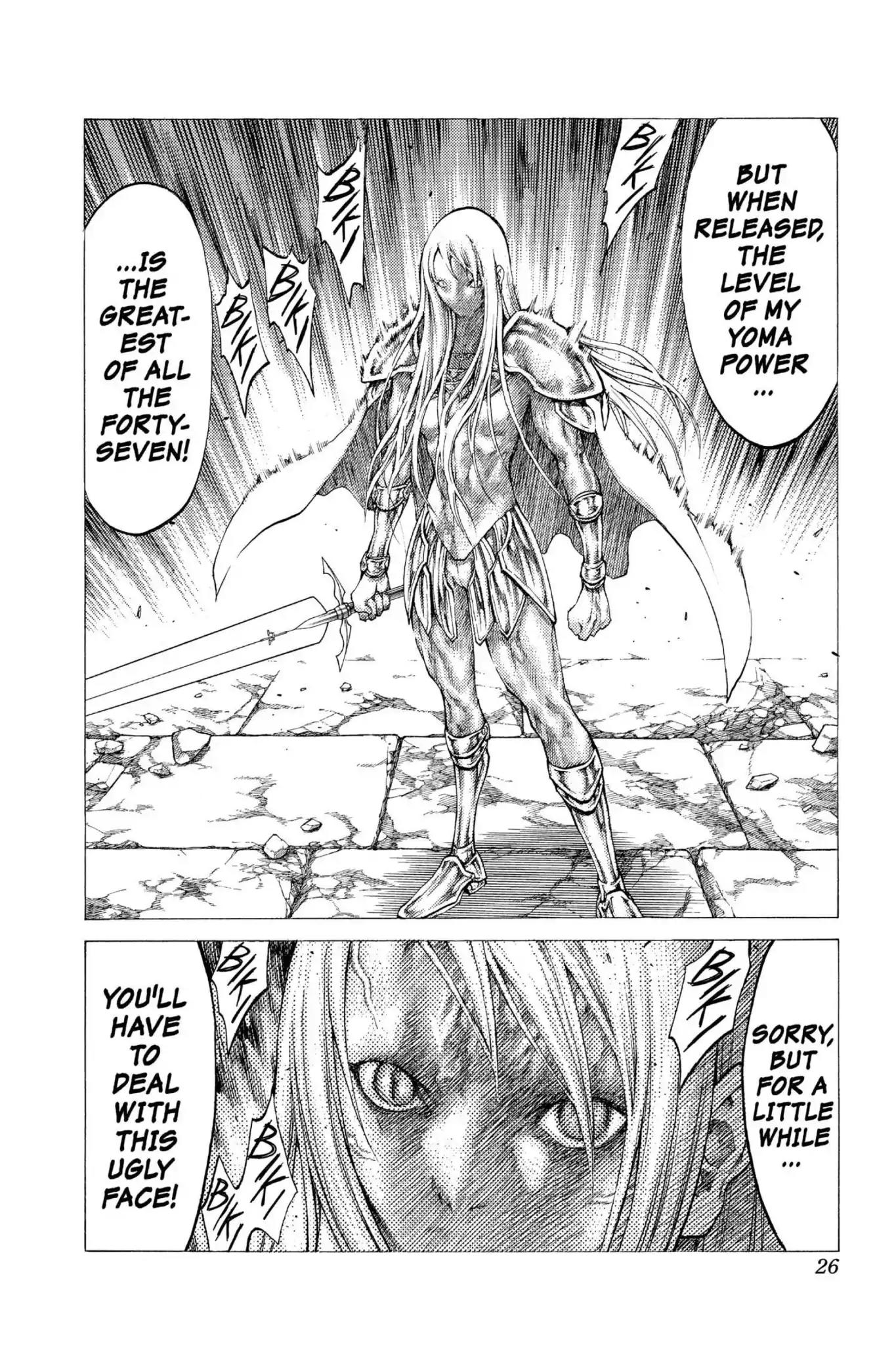 Claymore Chapter 46 page 26 - Chapter 46: Vol.9 Scene 46: The Deep Abyss of Purgatory, Part 1