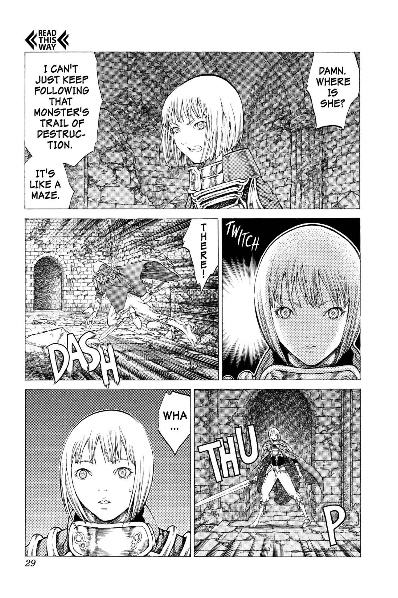 Claymore Chapter 46 page 29 - Chapter 46: Vol.9 Scene 46: The Deep Abyss of Purgatory, Part 1