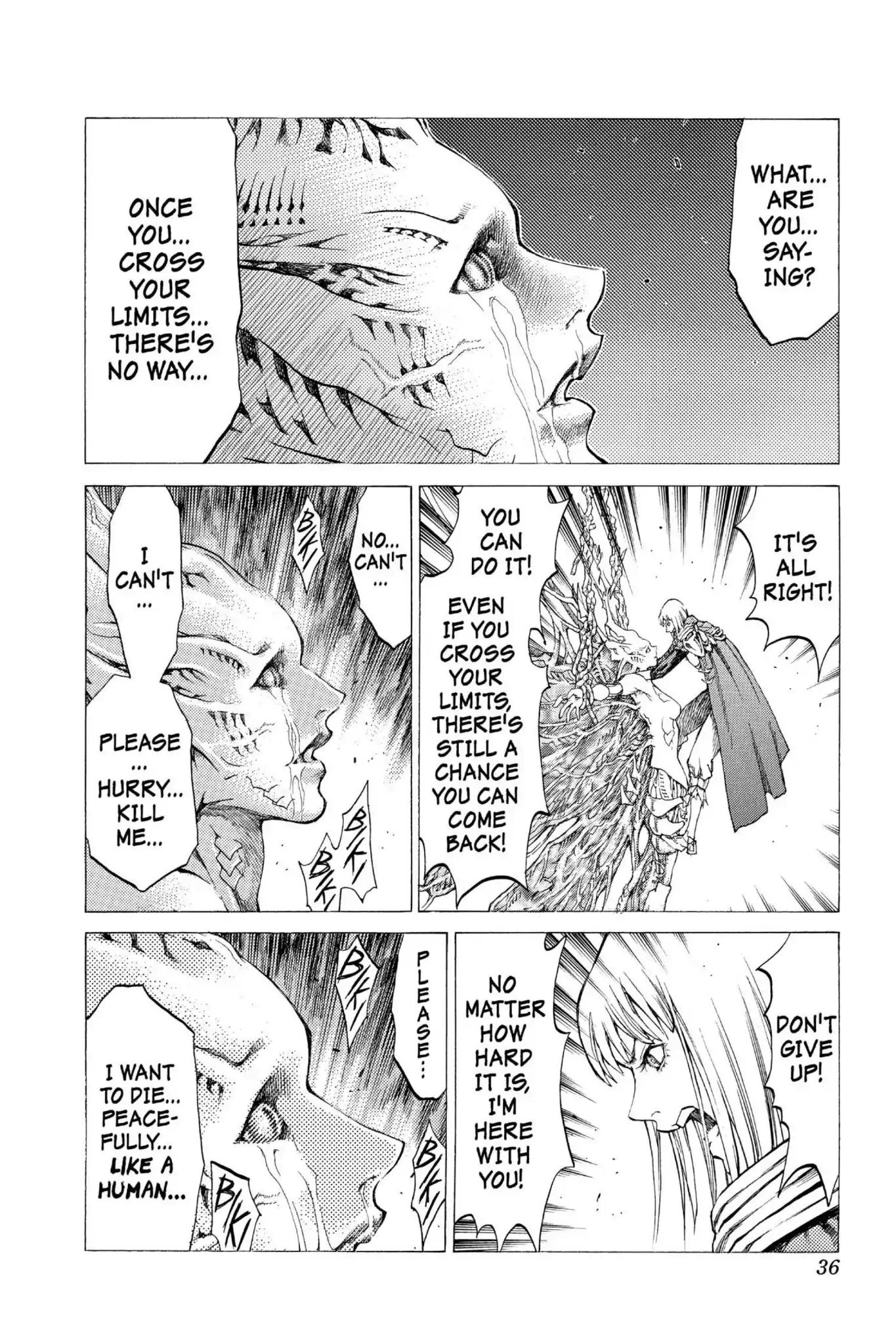 Claymore Chapter 46 page 35 - Chapter 46: Vol.9 Scene 46: The Deep Abyss of Purgatory, Part 1