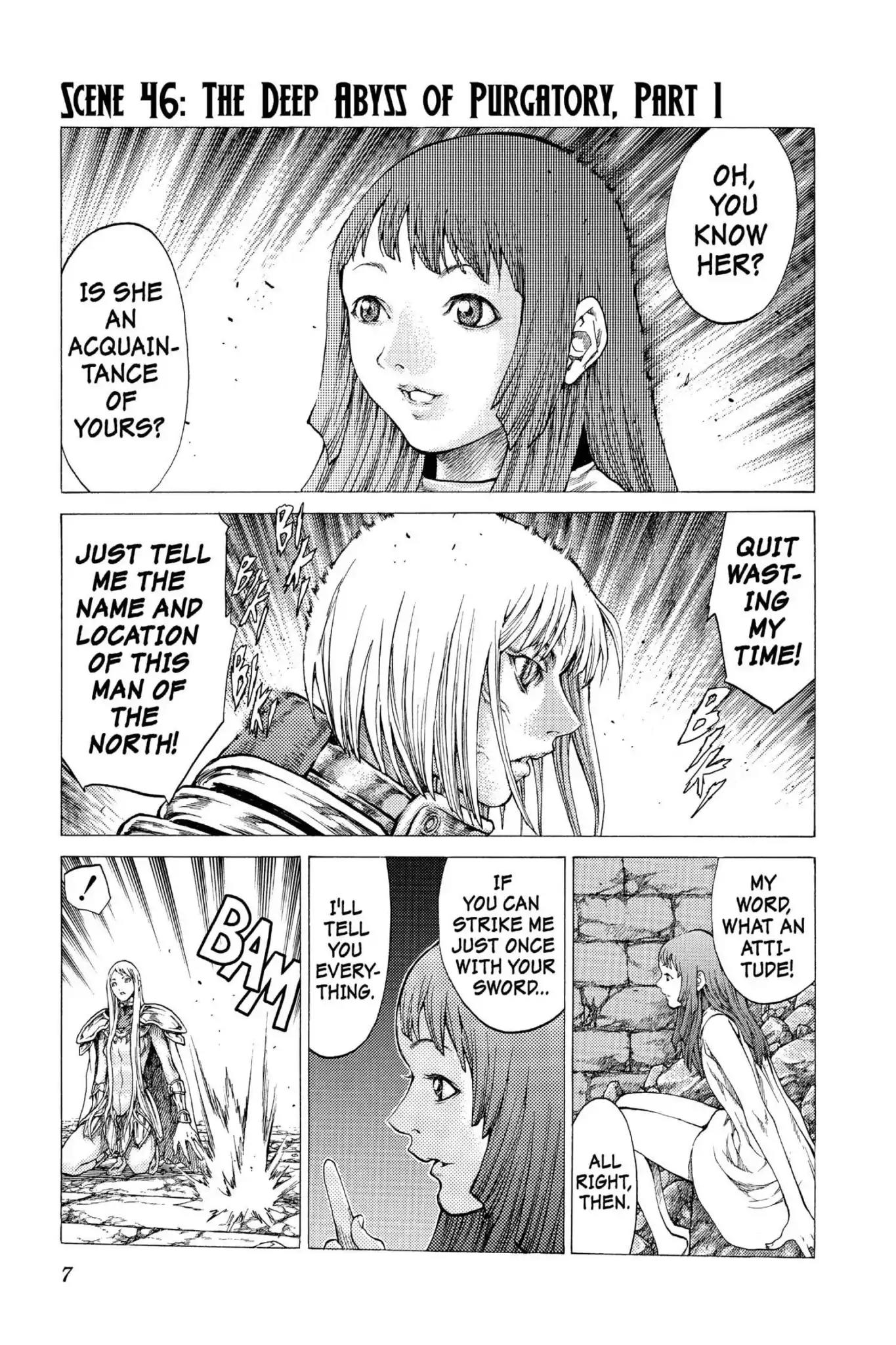 Claymore Chapter 46 page 7 - Chapter 46: Vol.9 Scene 46: The Deep Abyss of Purgatory, Part 1
