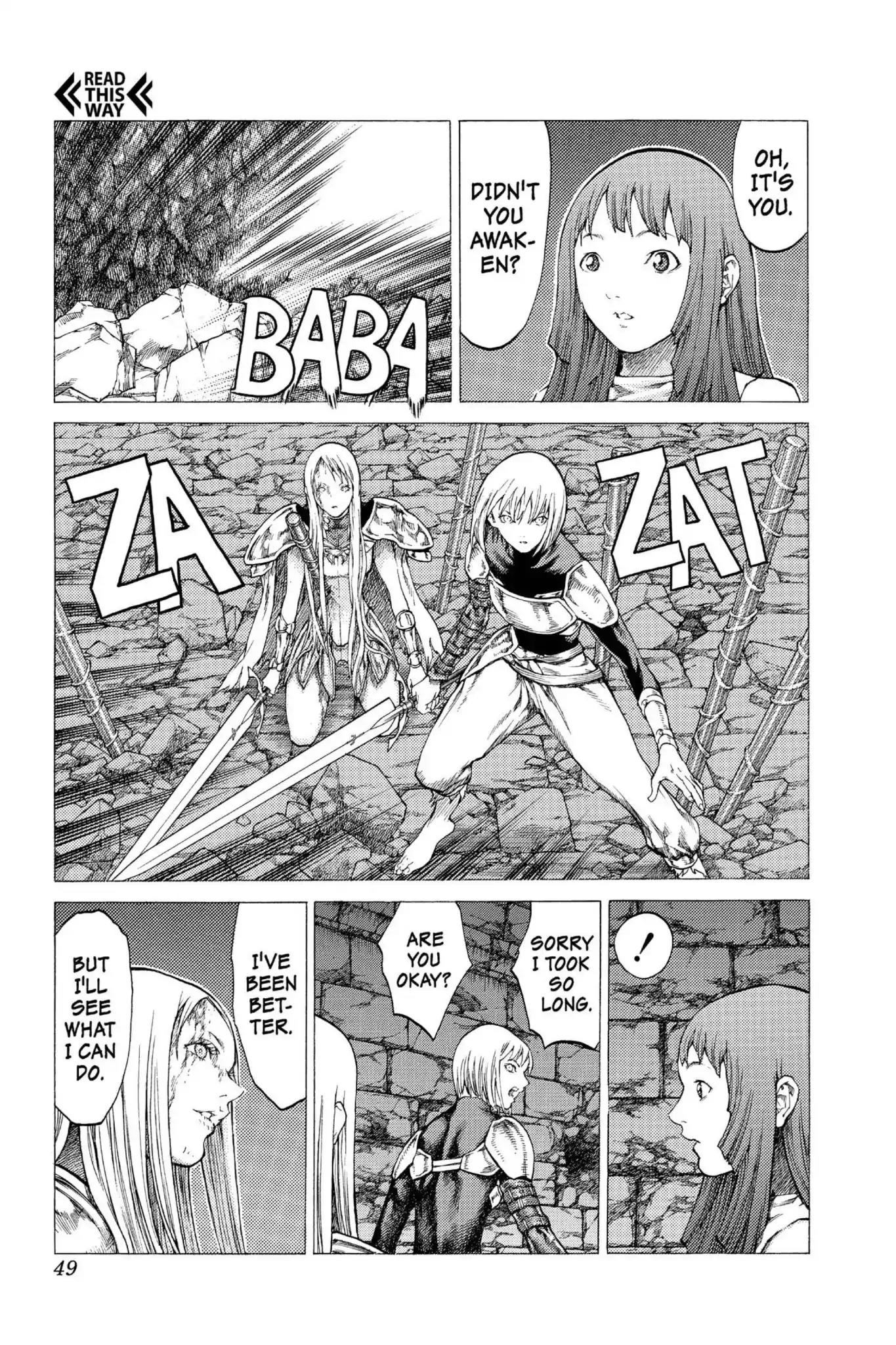 Claymore Chapter 47 page 10 - Chapter 47: Vol.9 Scene 47: The Deep Abyss of Purgatory, Part 2