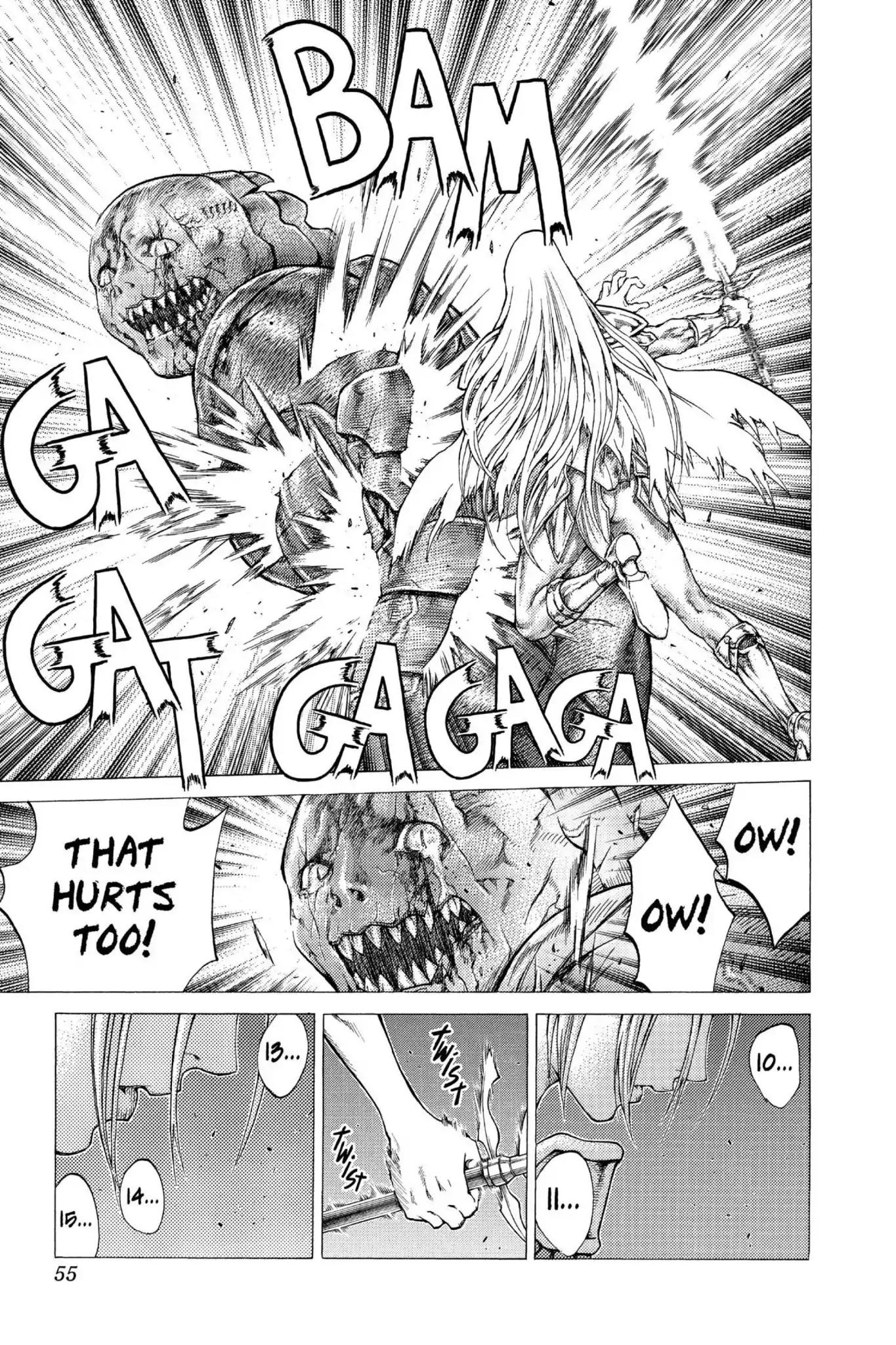 Claymore Chapter 47 page 16 - Chapter 47: Vol.9 Scene 47: The Deep Abyss of Purgatory, Part 2