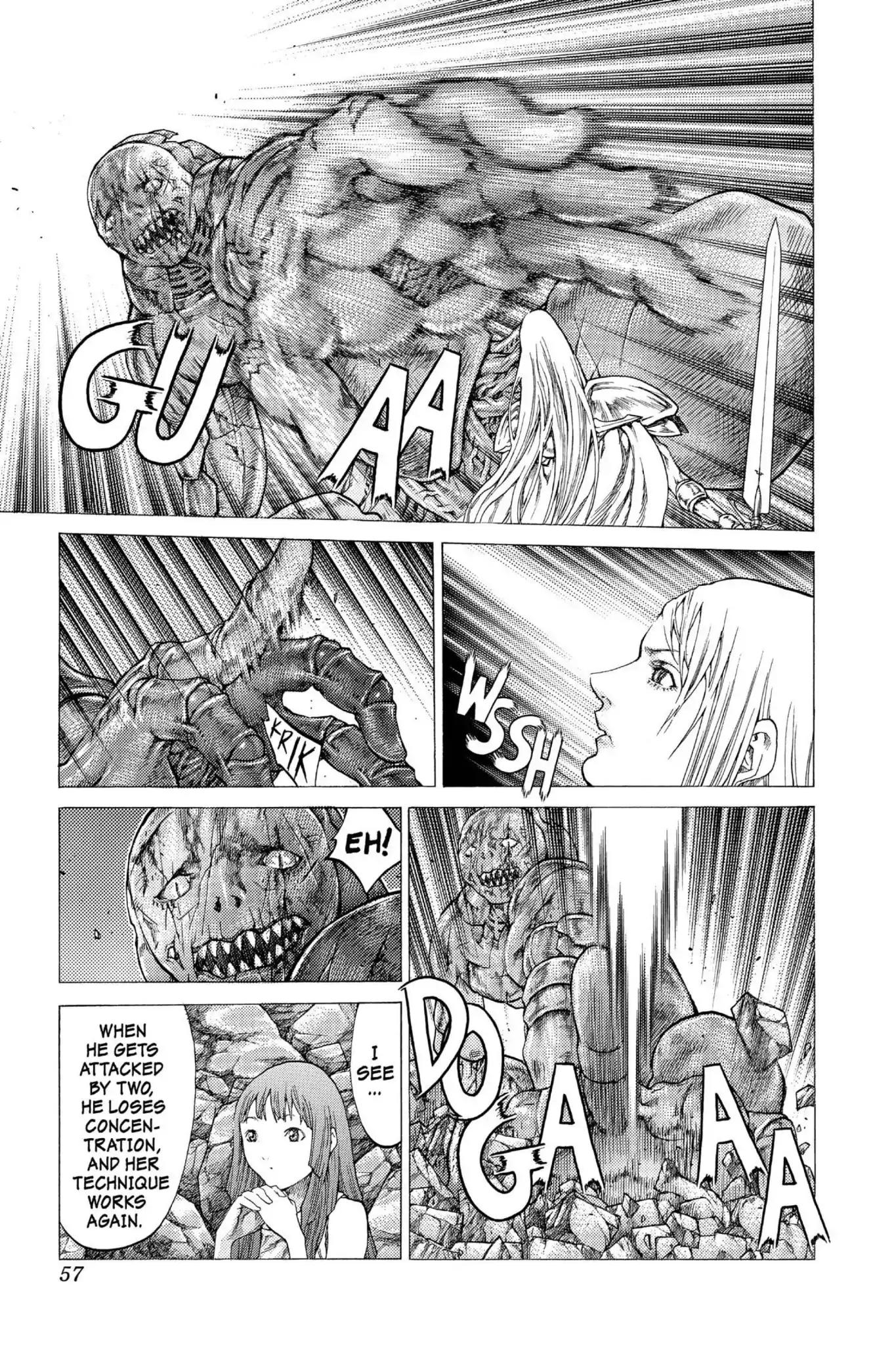 Claymore Chapter 47 page 18 - Chapter 47: Vol.9 Scene 47: The Deep Abyss of Purgatory, Part 2