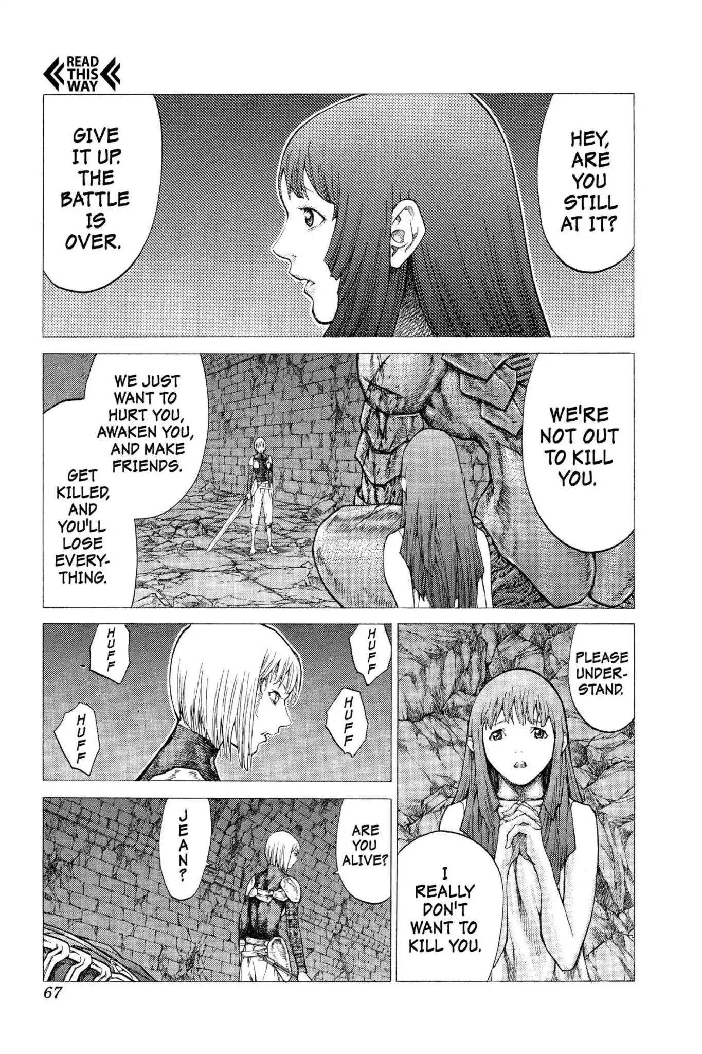 Claymore Chapter 47 page 28 - Chapter 47: Vol.9 Scene 47: The Deep Abyss of Purgatory, Part 2